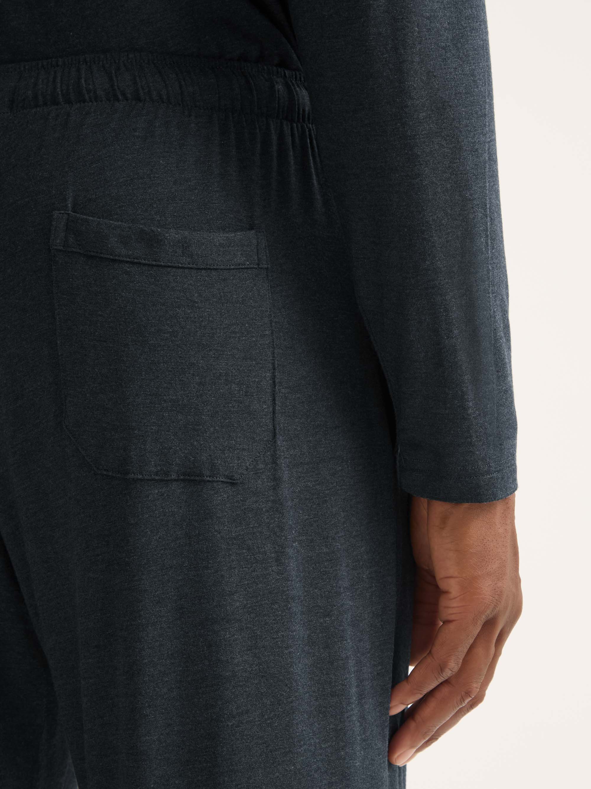 Men's Lounge Trousers Marlowe Micro Modal Stretch Anthracite