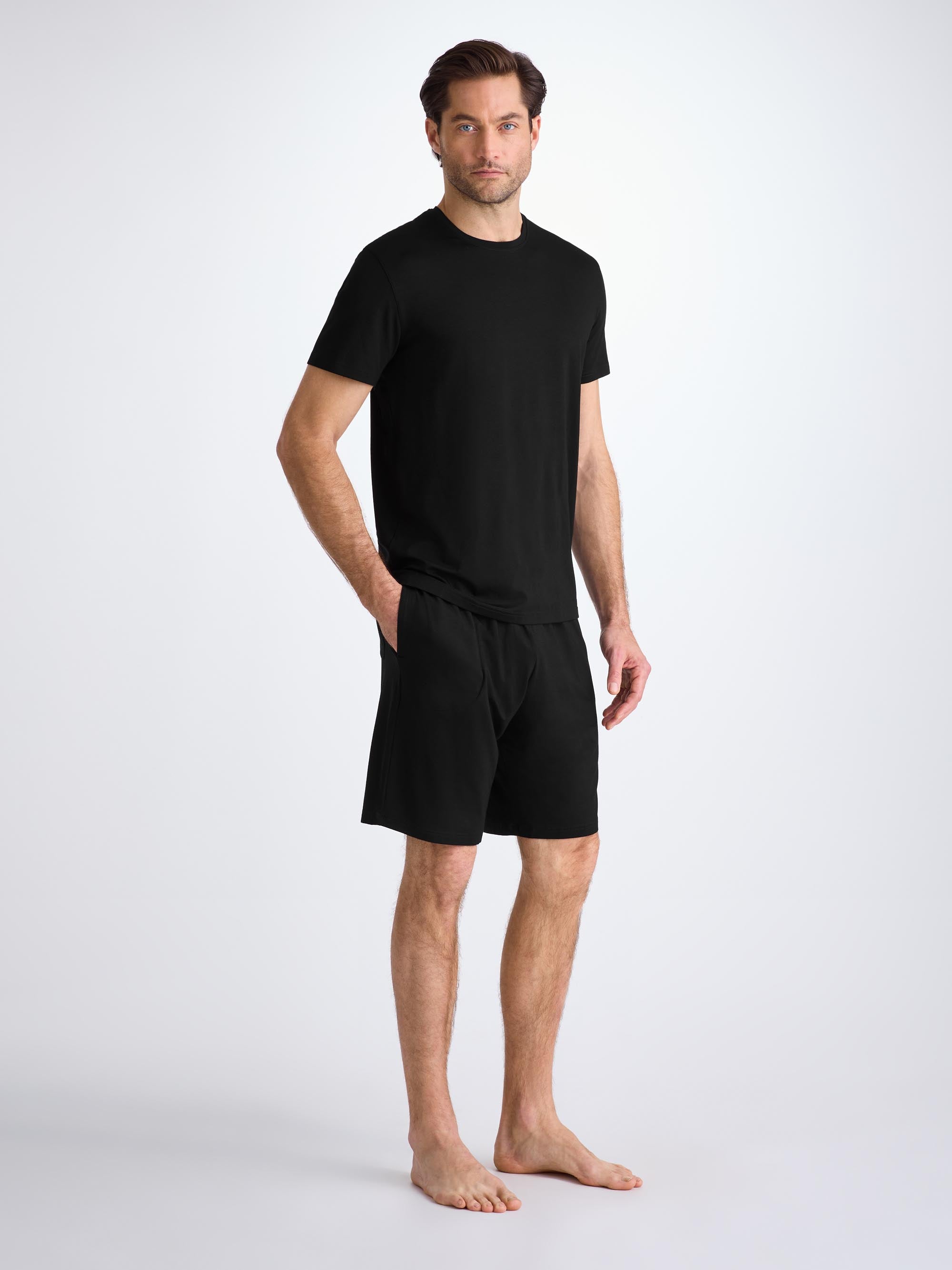 Men's Lounge Shorts Basel Micro Modal Stretch Black
