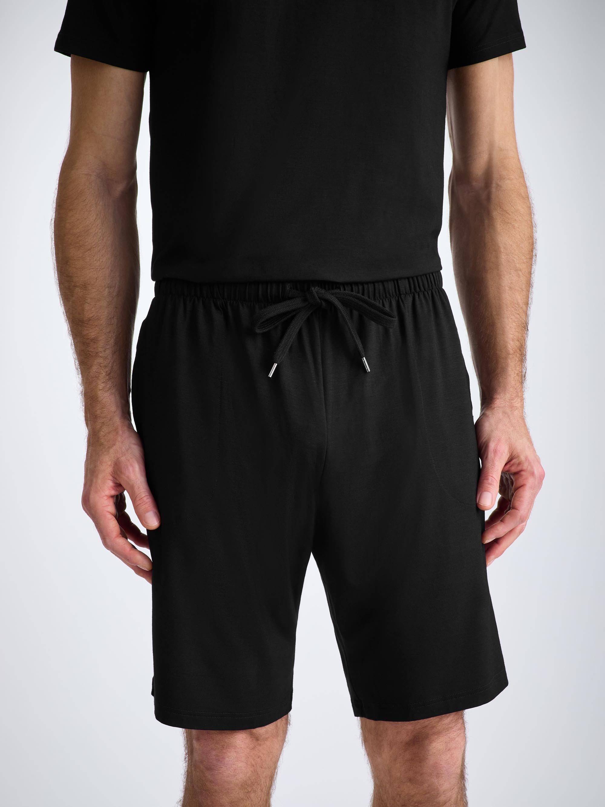 Men's Lounge Shorts Basel Micro Modal Stretch Black