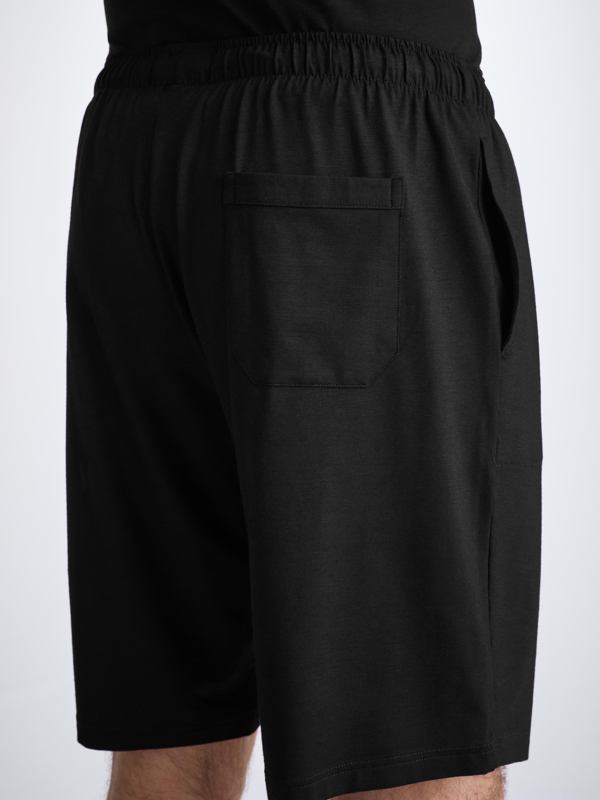 Men's Lounge Shorts Basel Micro Modal Stretch Black