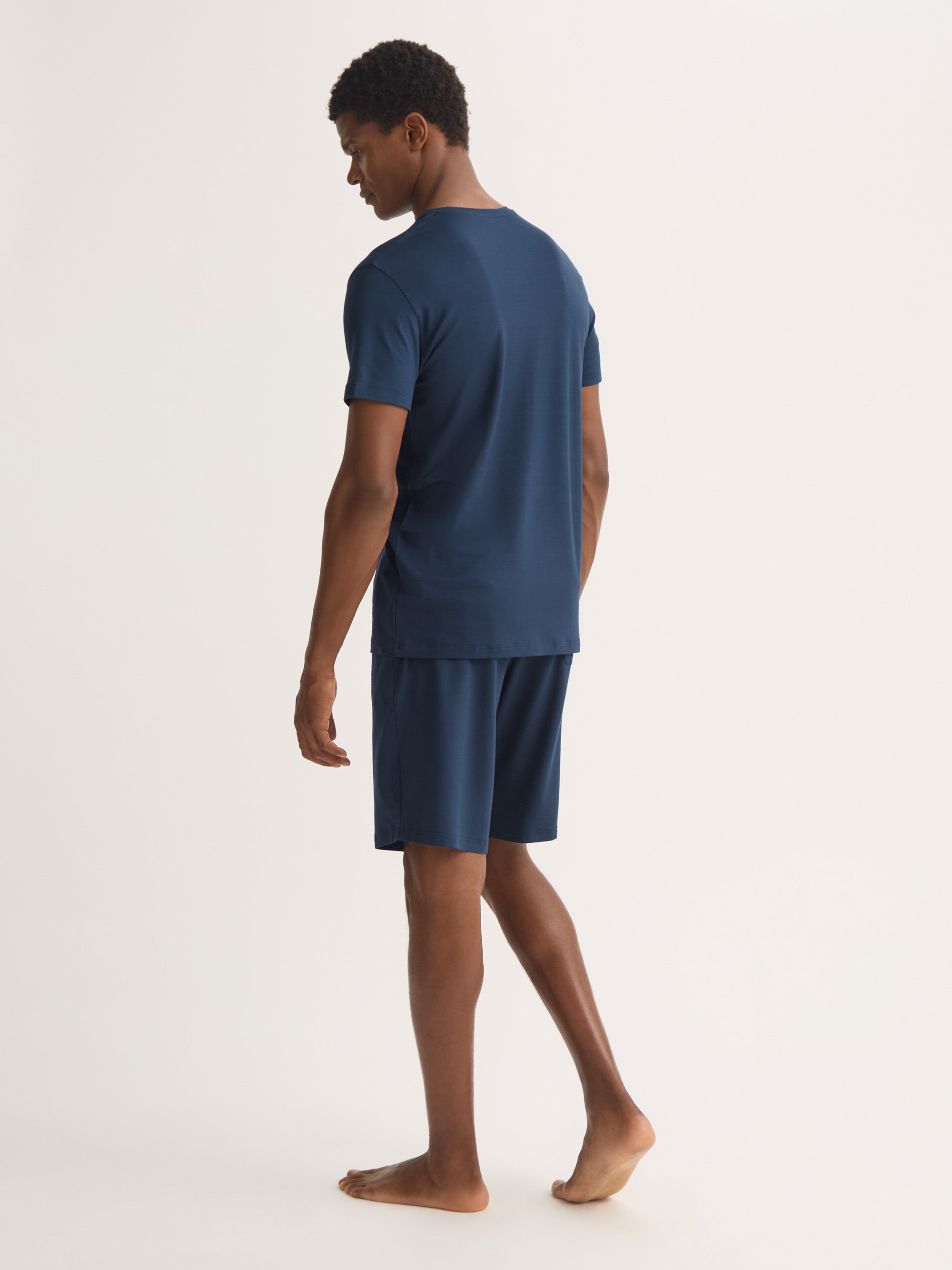 Men's Lounge Shorts Basel Micro Modal Stretch Navy