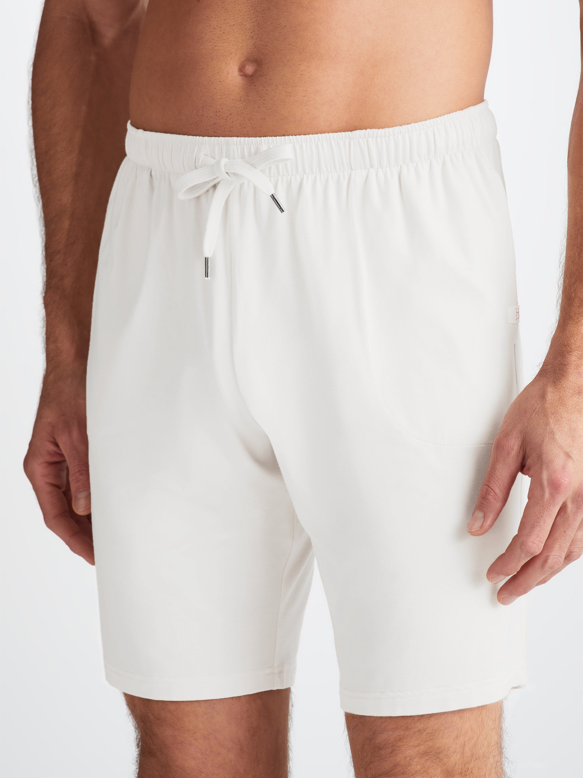 Men's Lounge Shorts Basel Micro Modal Stretch White