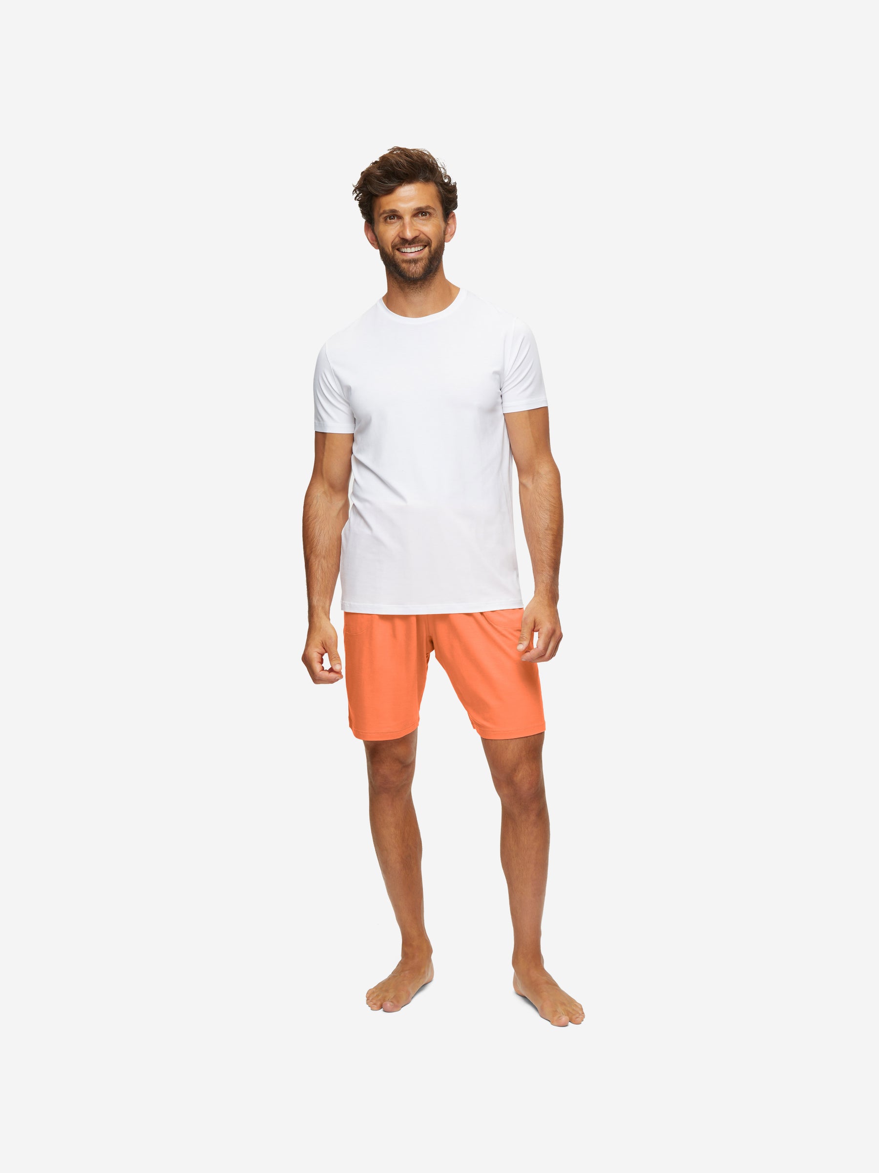 Men's Lounge Shorts Basel Micro Modal Stretch Orange