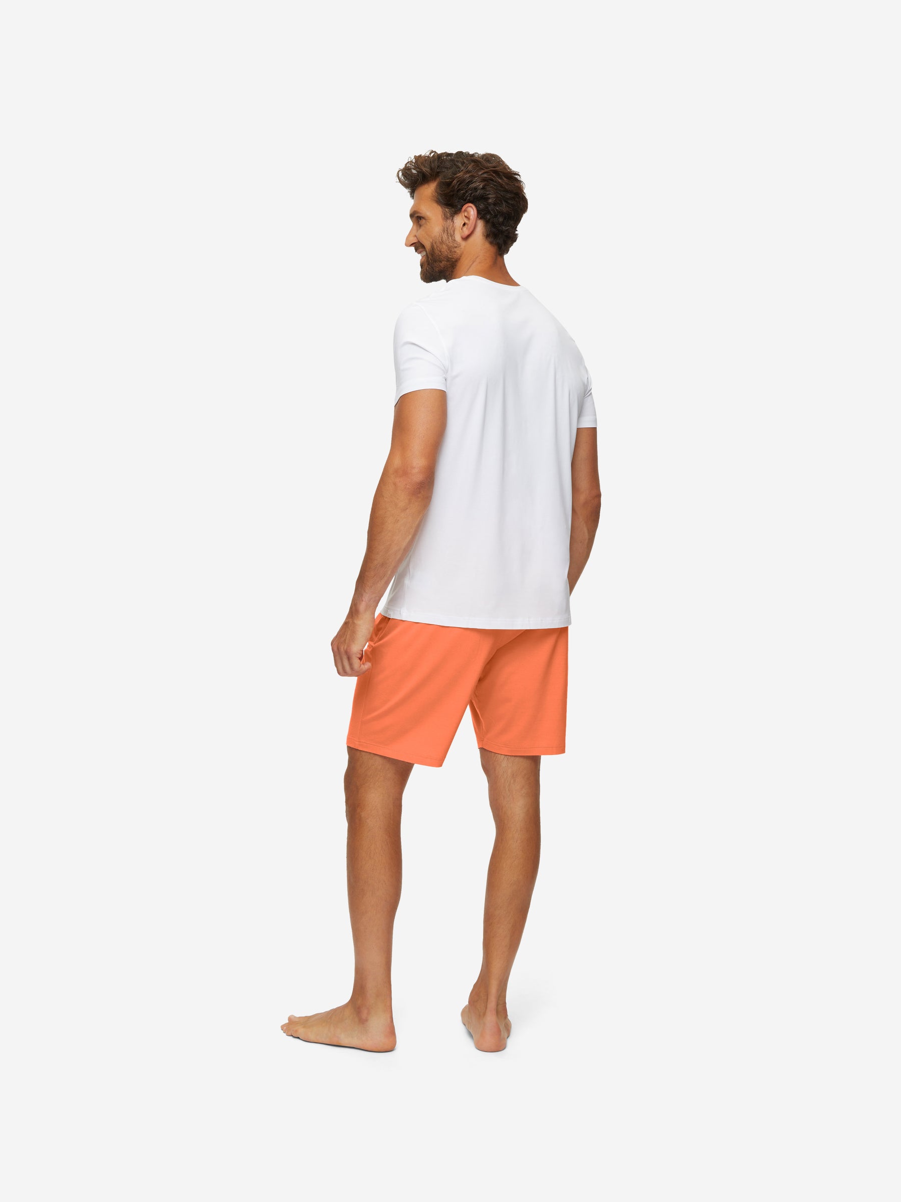 Men's Lounge Shorts Basel Micro Modal Stretch Orange