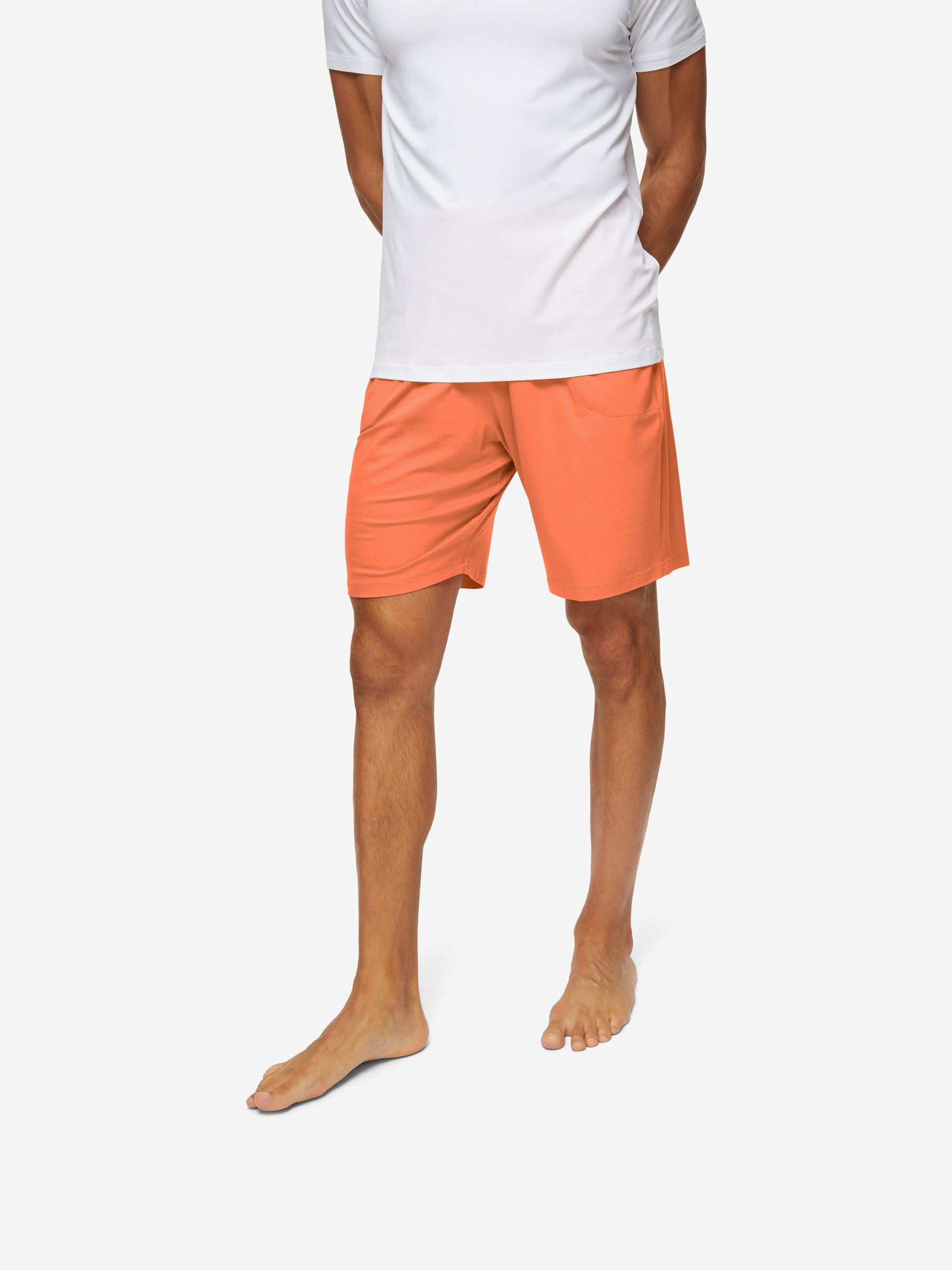 Men's Lounge Shorts Basel Micro Modal Stretch Orange