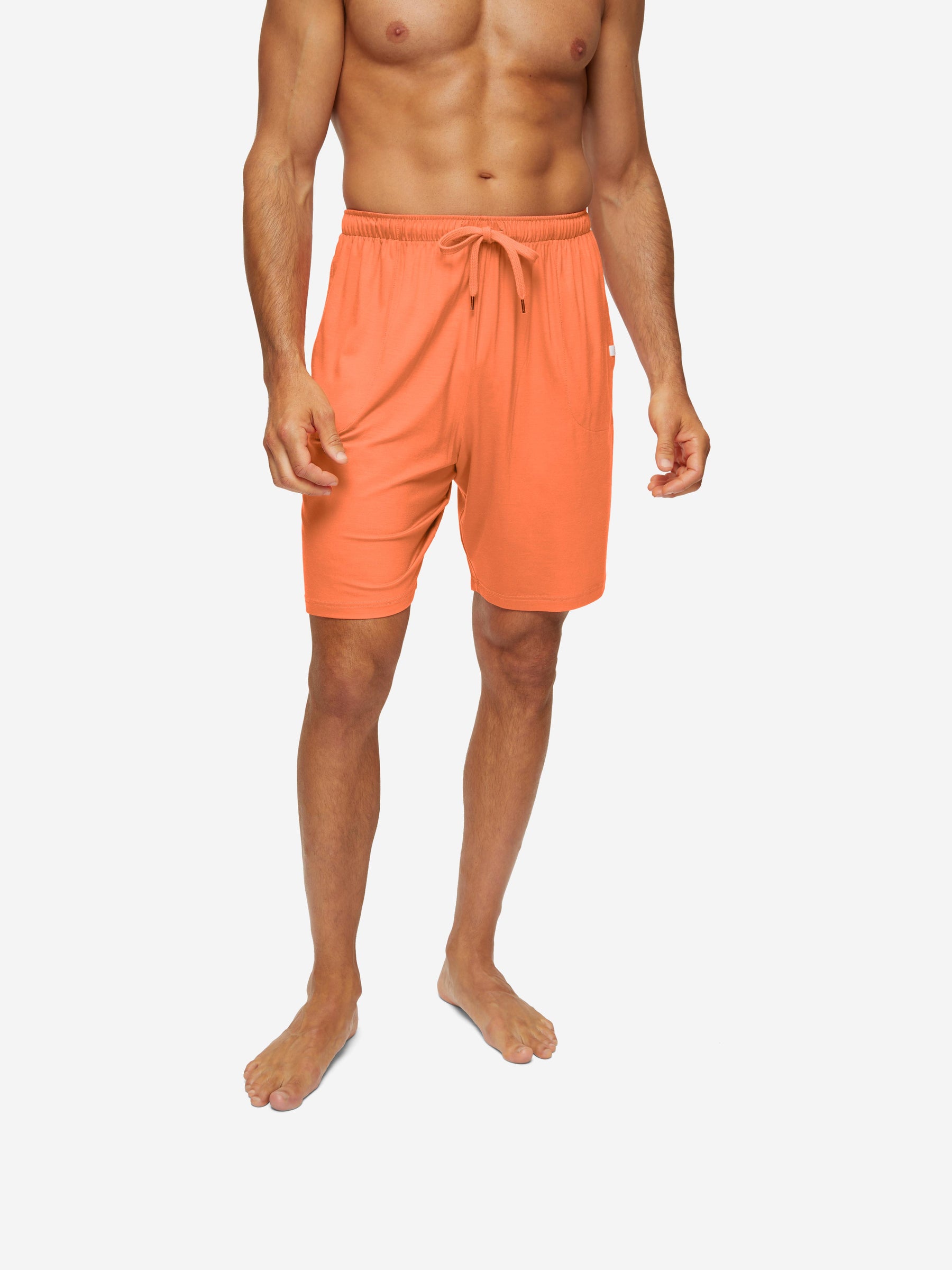 Men's Lounge Shorts Basel Micro Modal Stretch Orange