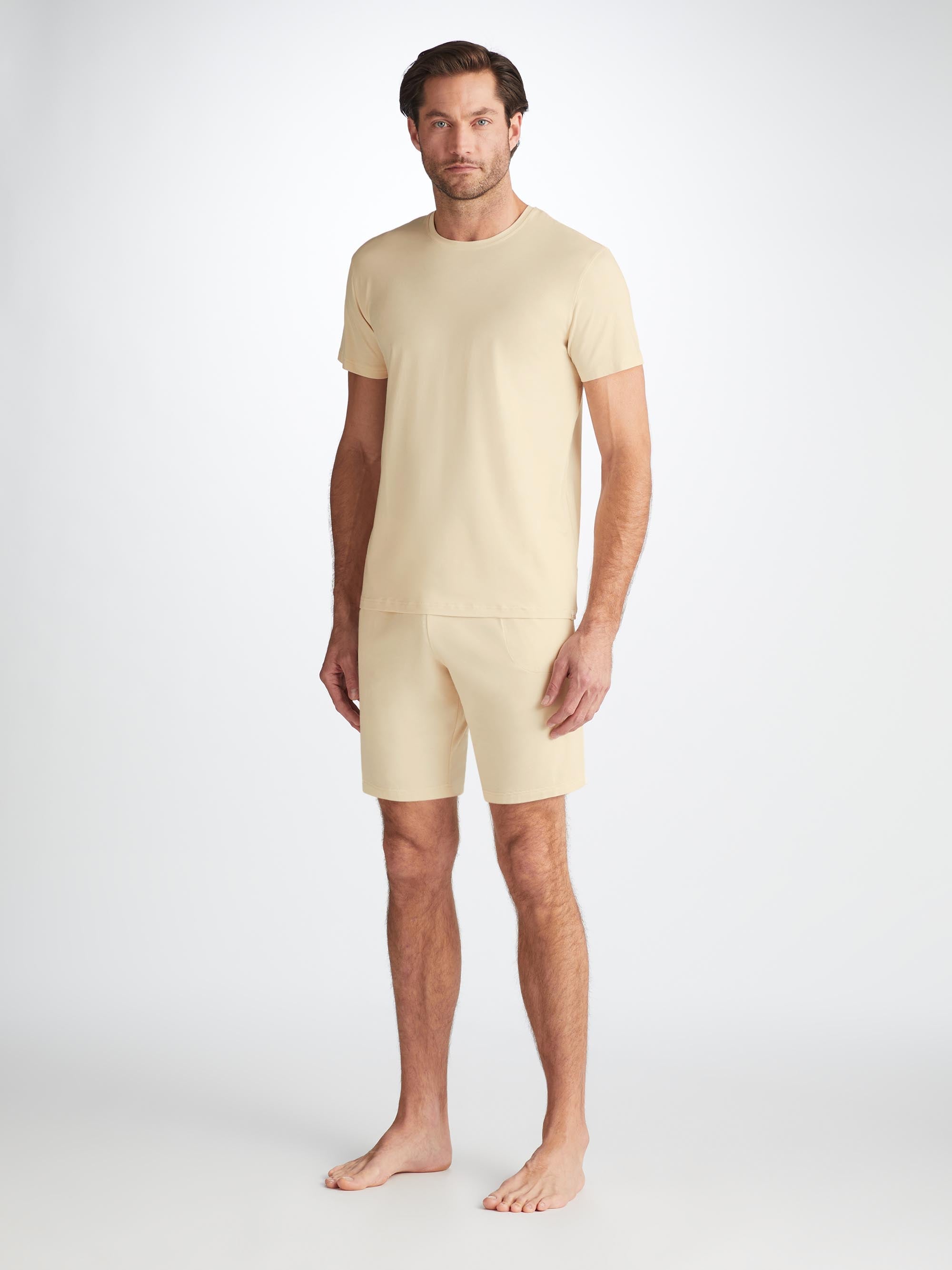 Men's Lounge Shorts Basel Micro Modal Stretch Ecru