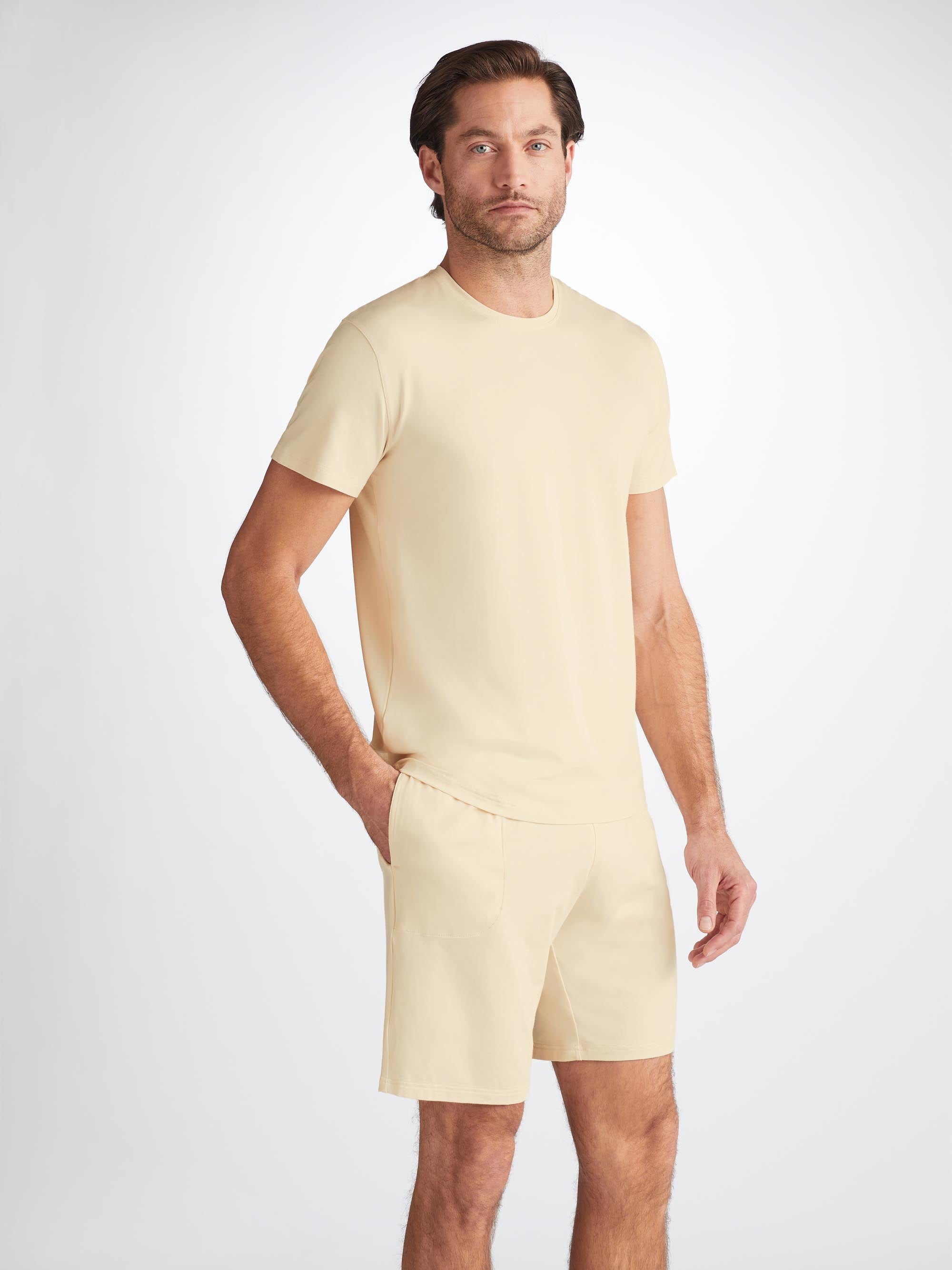 Men's Lounge Shorts Basel Micro Modal Stretch Ecru