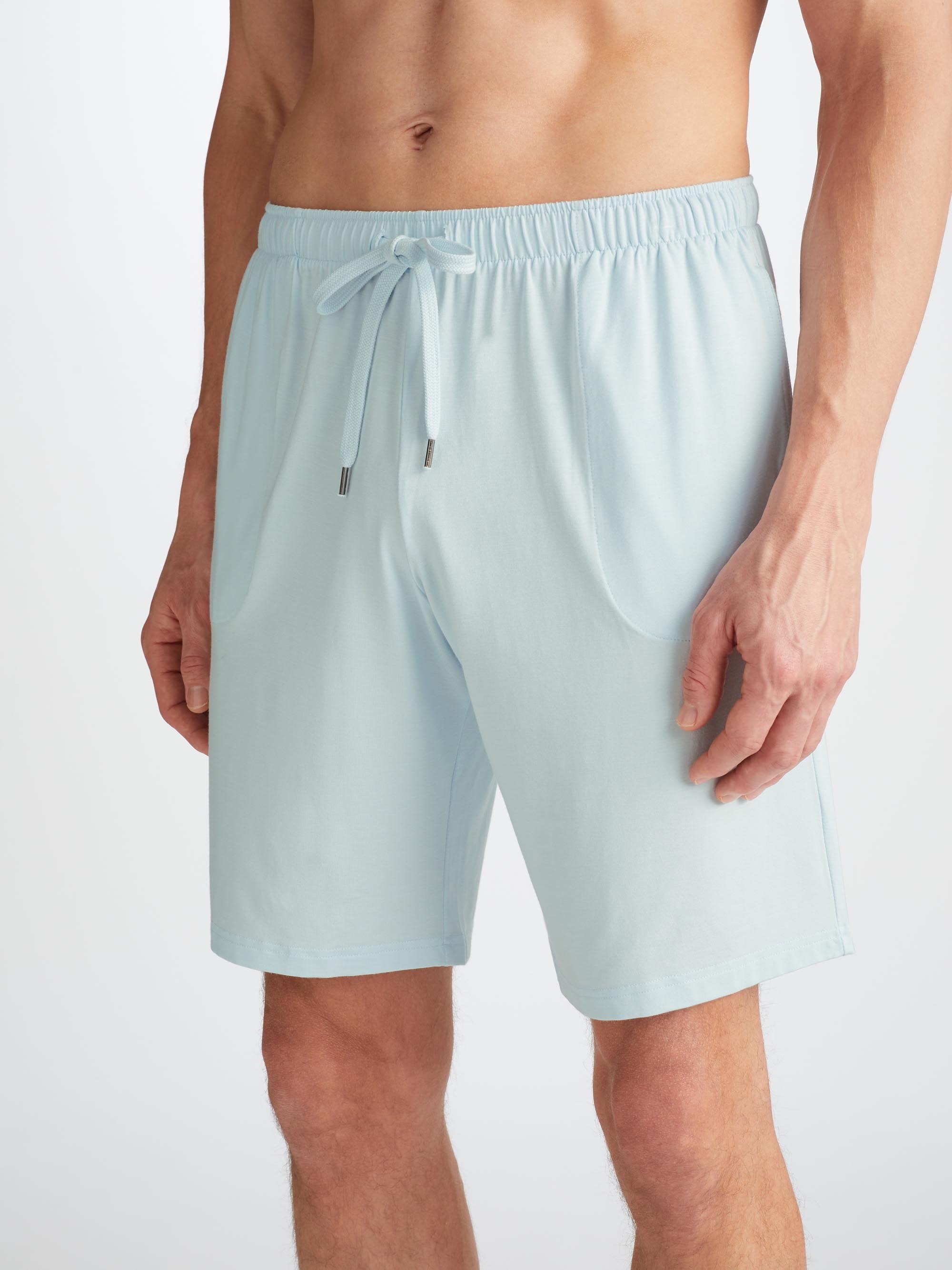 Men's Lounge Shorts Basel Micro Modal Stretch Ice Blue