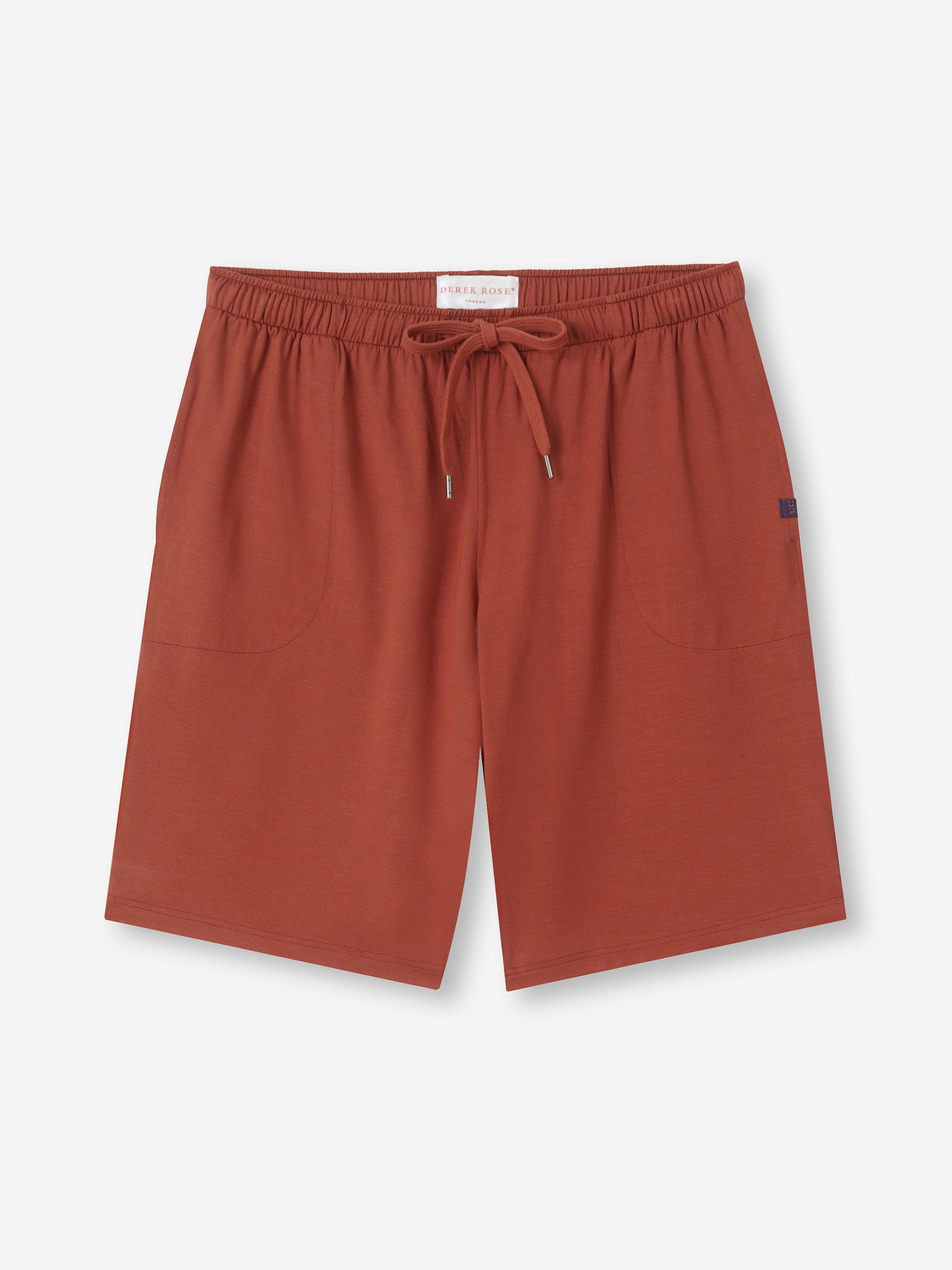 Men's Lounge Shorts Basel Micro Modal Stretch Rust Red