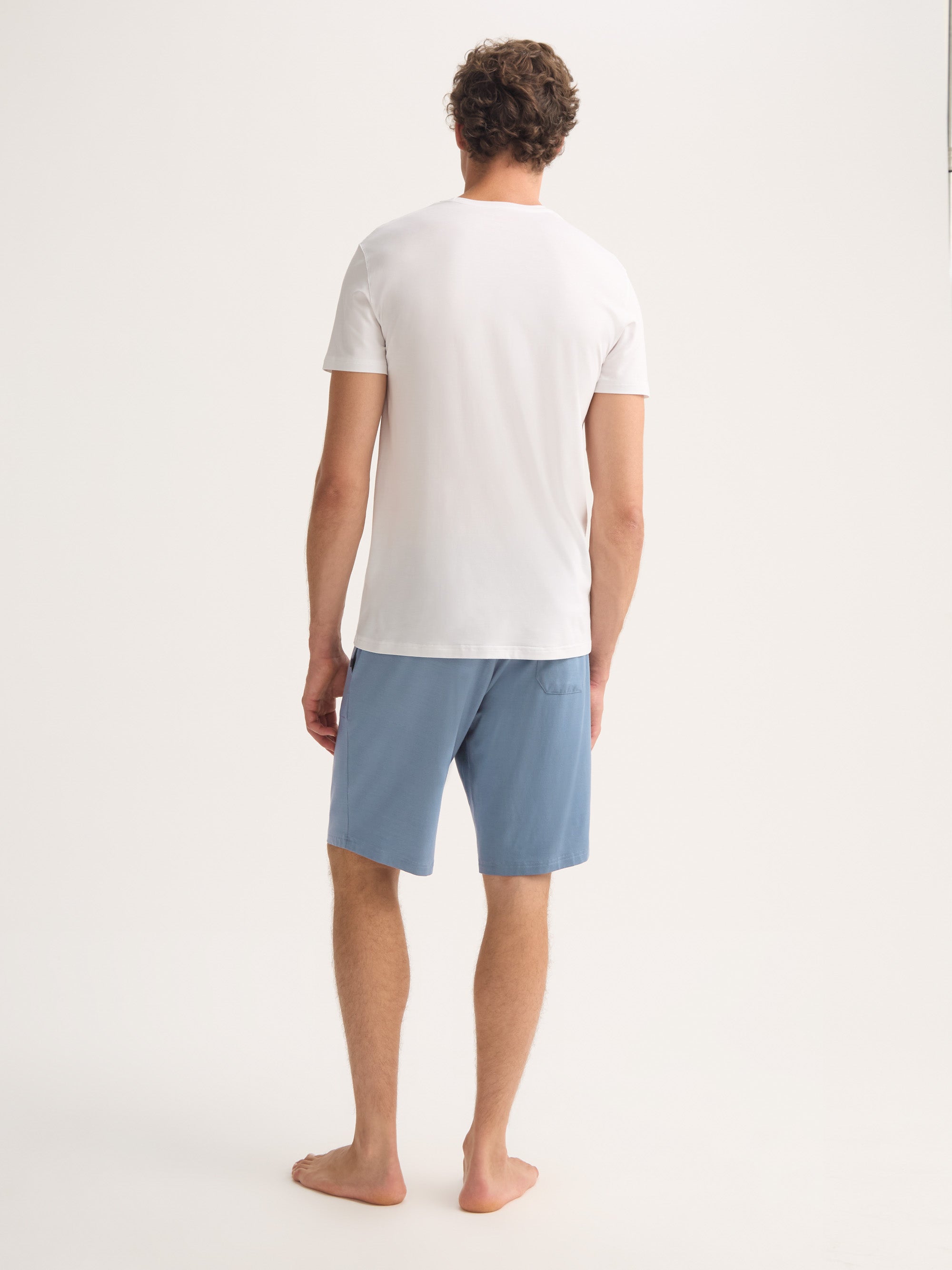 Men's Lounge Shorts Basel Micro Modal Stretch Storm Blue