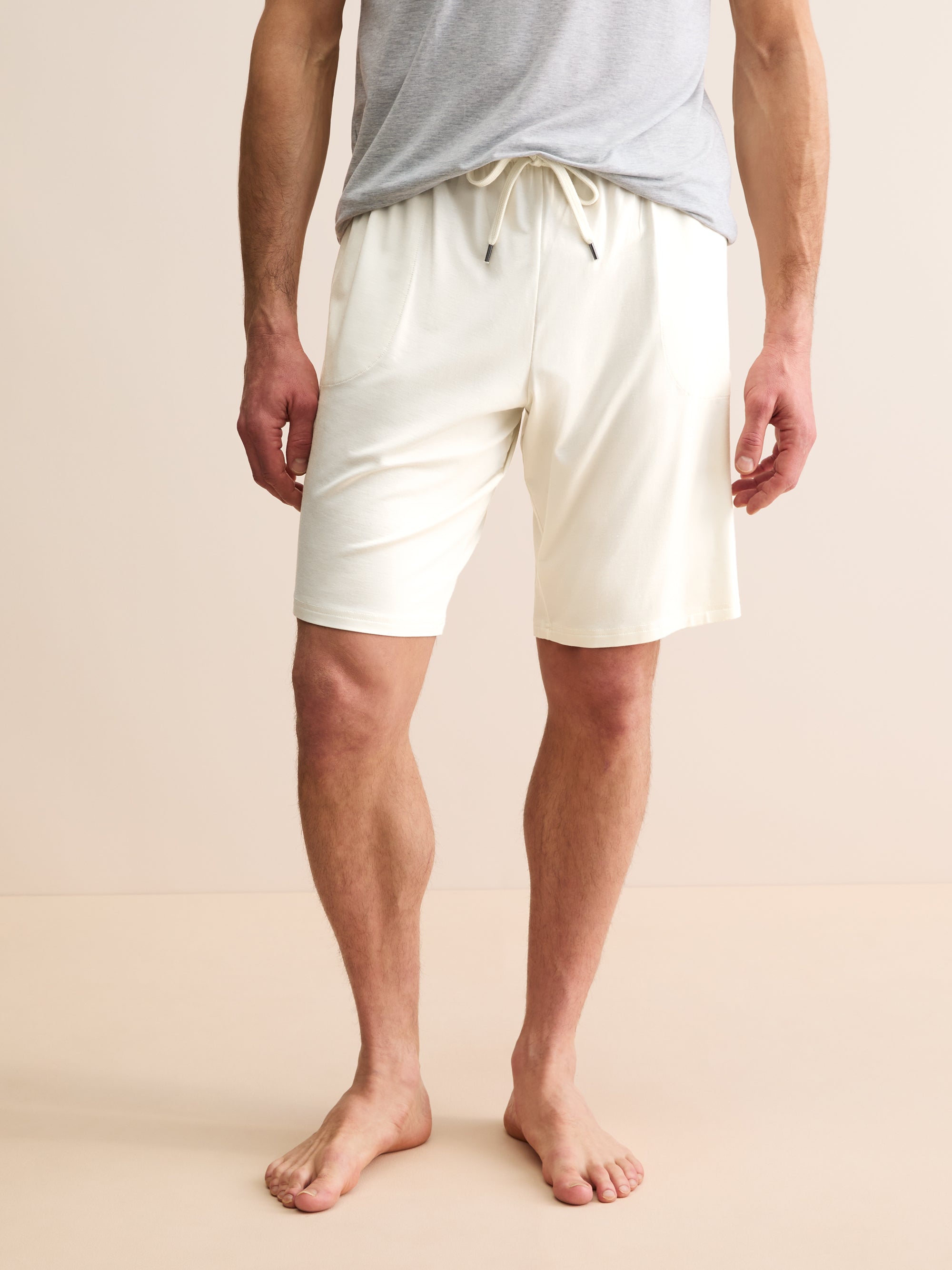 Men's Lounge Shorts Basel Micro Modal Stretch Vanilla