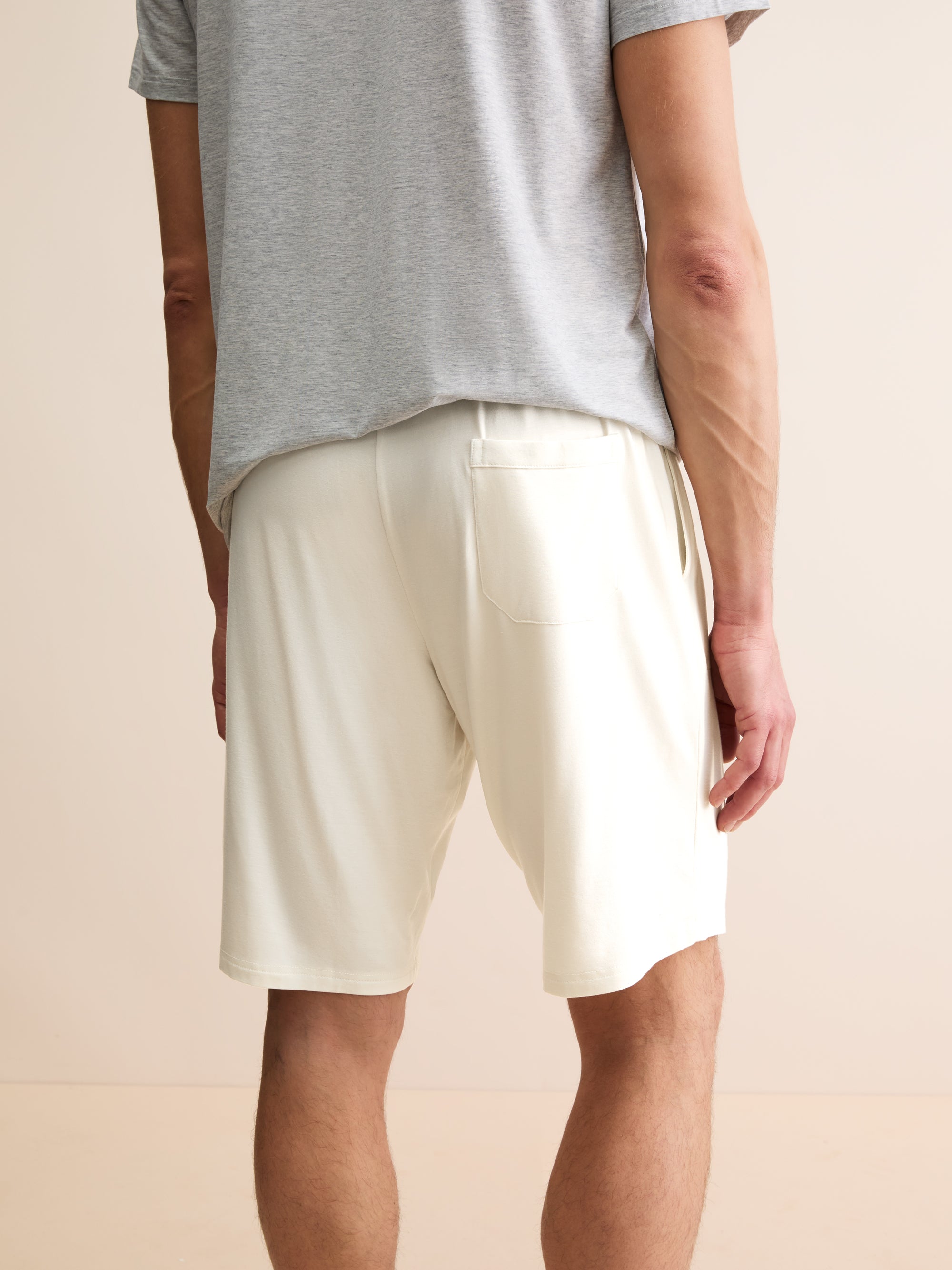 Men's Lounge Shorts Basel Micro Modal Stretch Vanilla