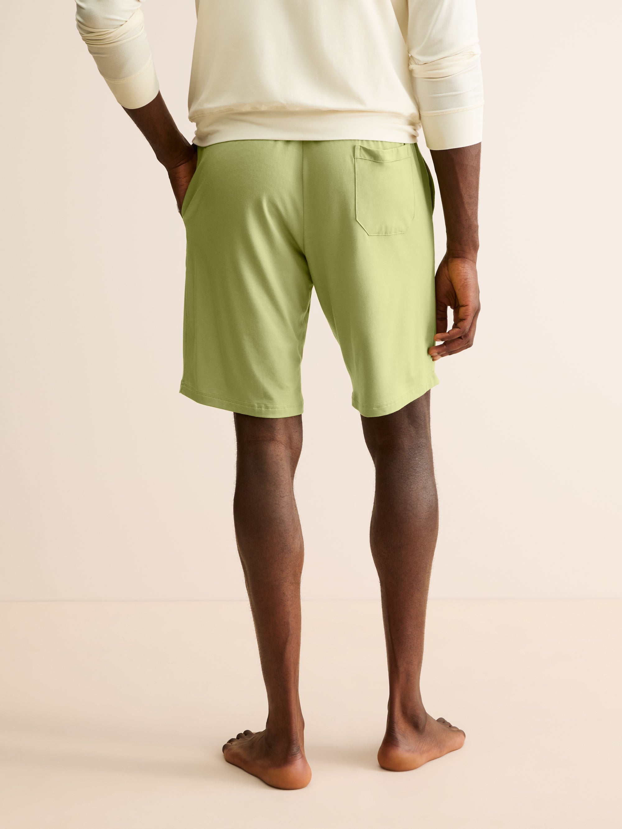 Men's Lounge Shorts Basel Micro Modal Stretch Pear Green