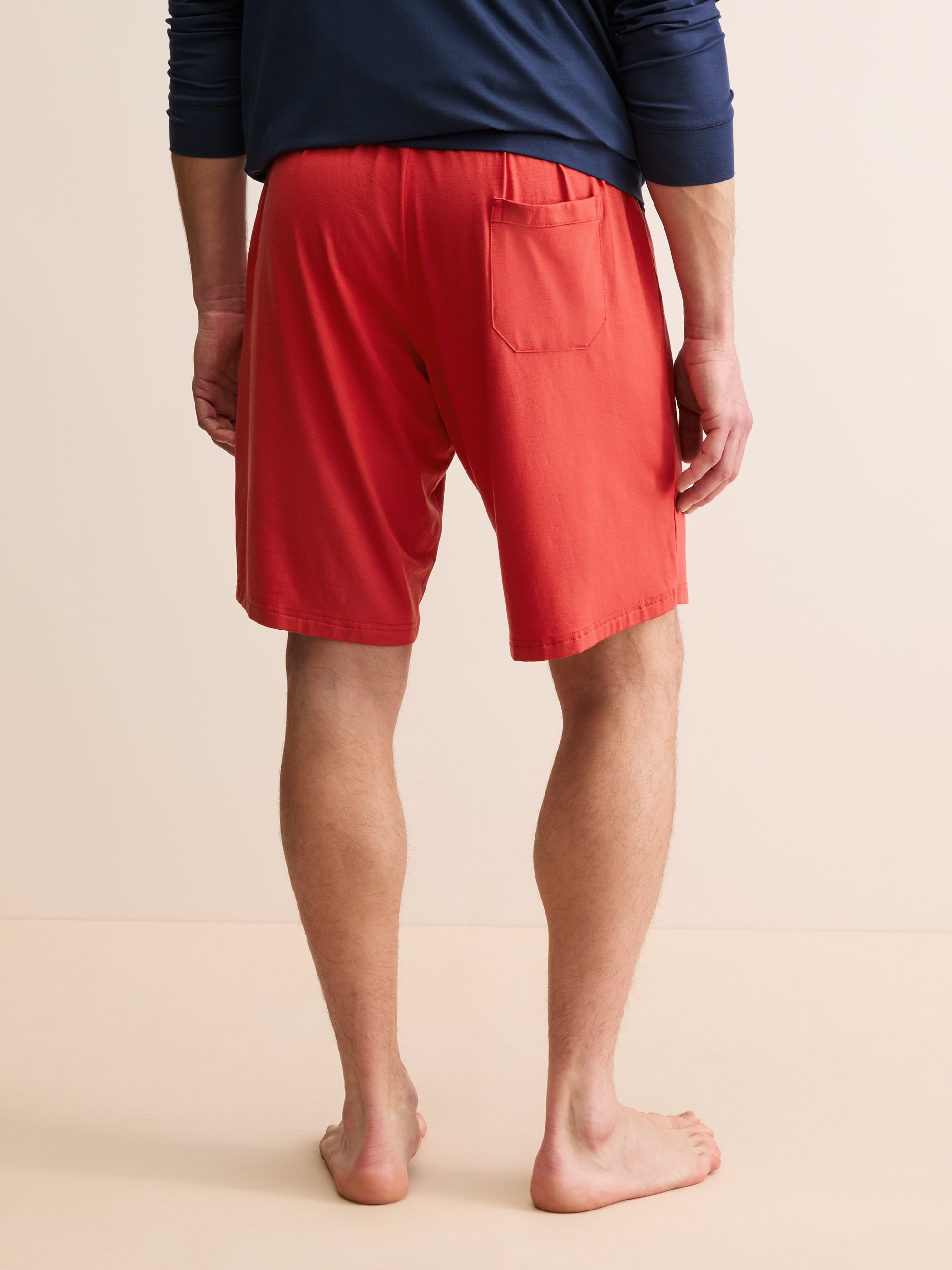 Men's Lounge Shorts Basel Micro Modal Stretch Rich Red