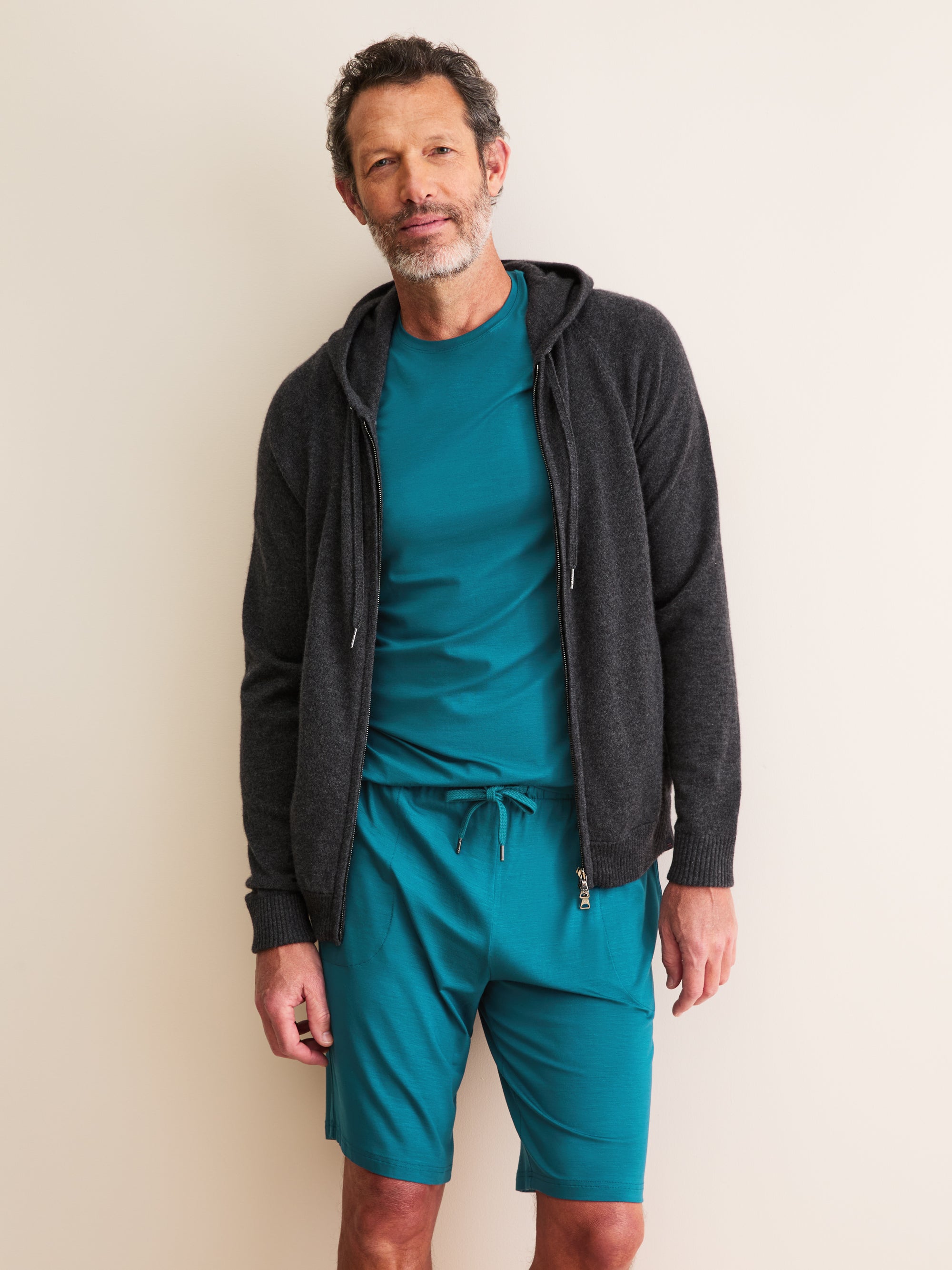 Men's Lounge Shorts Basel Micro Modal Stretch Teal