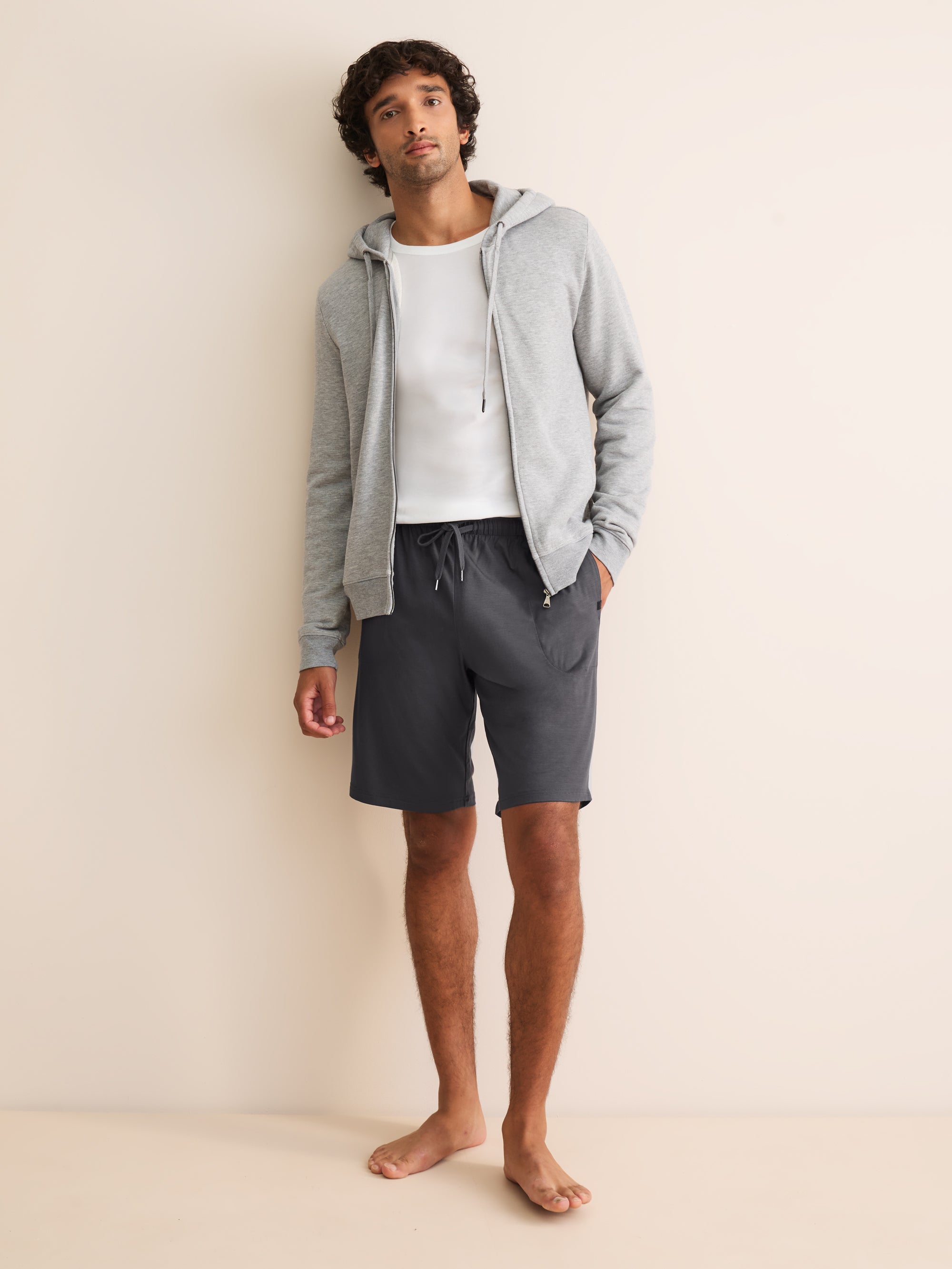 Basel Micro Modal Lounge Shorts Elephant Gray