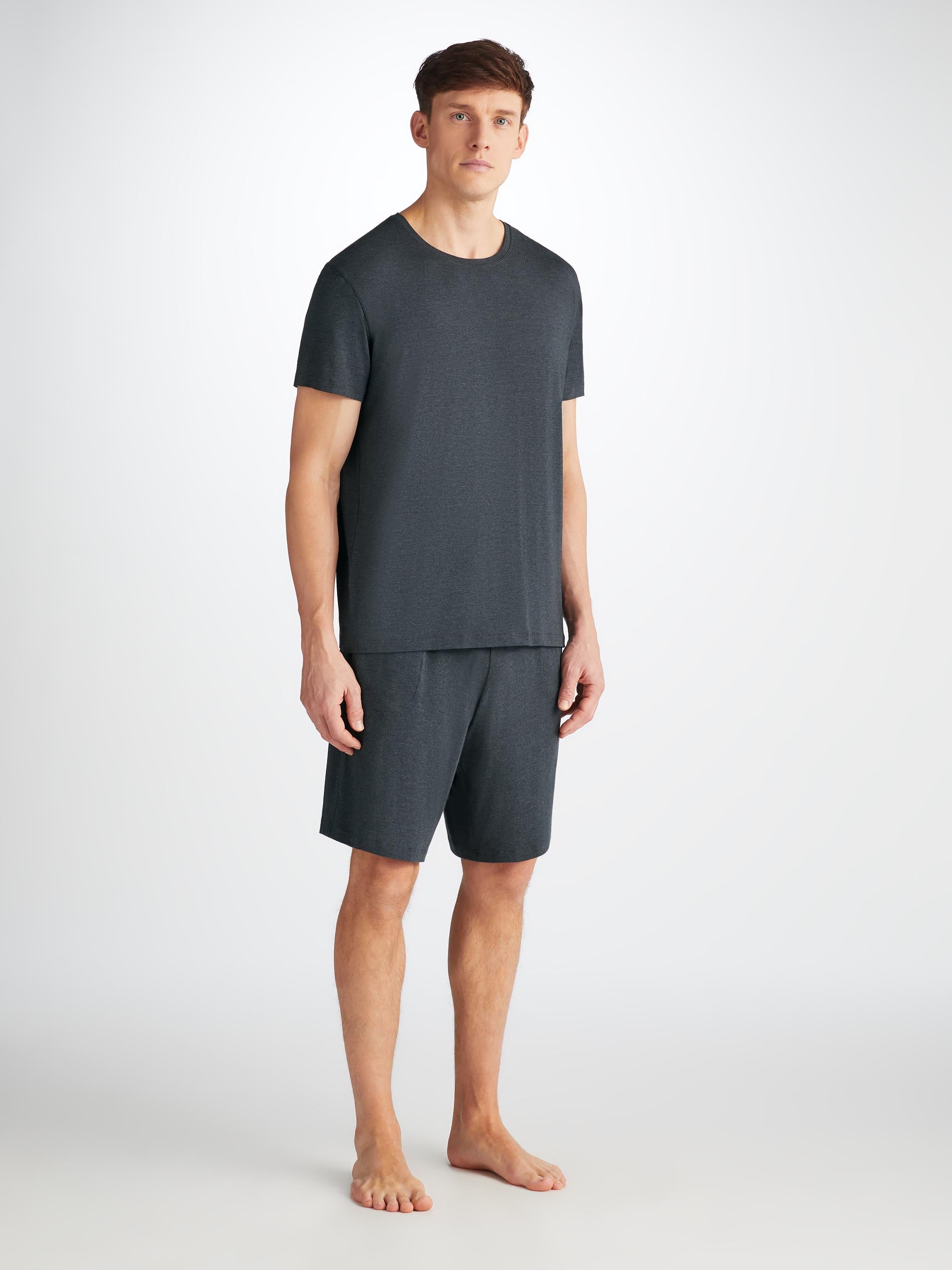 Men's Lounge Shorts Marlowe Micro Modal Stretch Anthracite