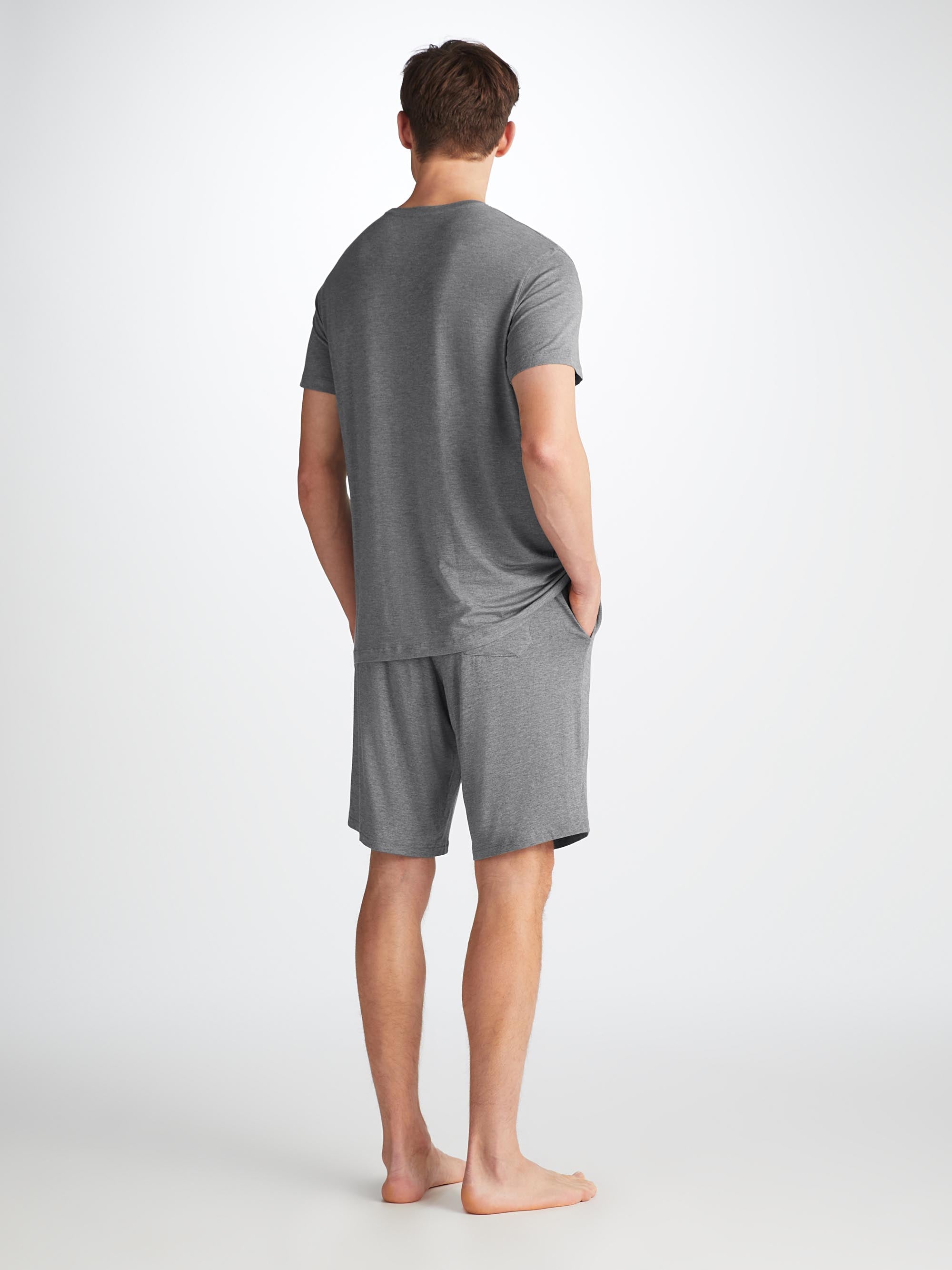 Men's Lounge Shorts Marlowe Micro Modal Stretch Charcoal