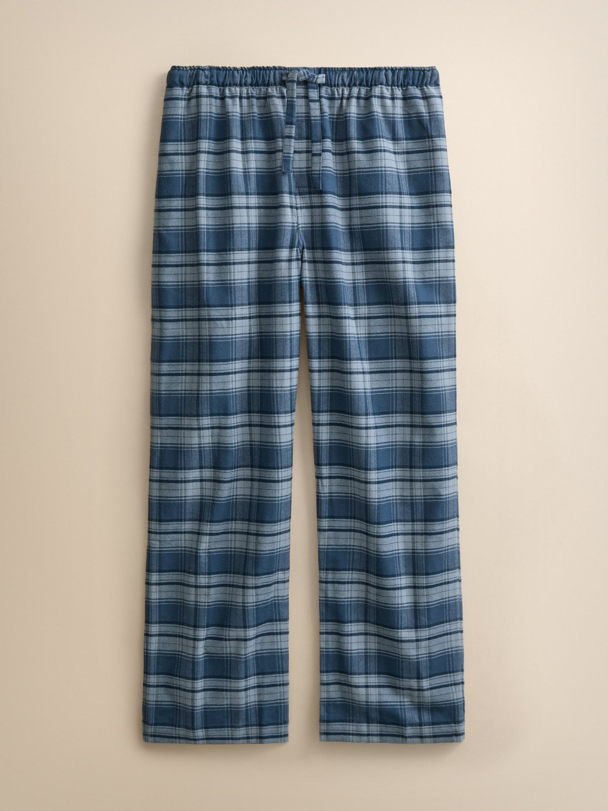 Kelburn Brushed Cotton Lounge Trousers Blue Check