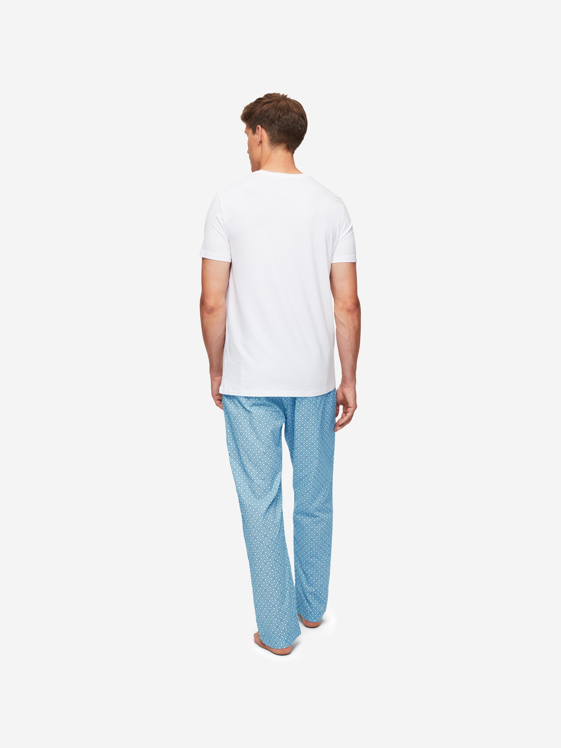 Men's Lounge Trousers Ledbury 56 Cotton Batiste Blue