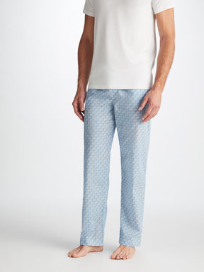 Men's Lounge Trousers Ledbury 72 Cotton Batiste Blue