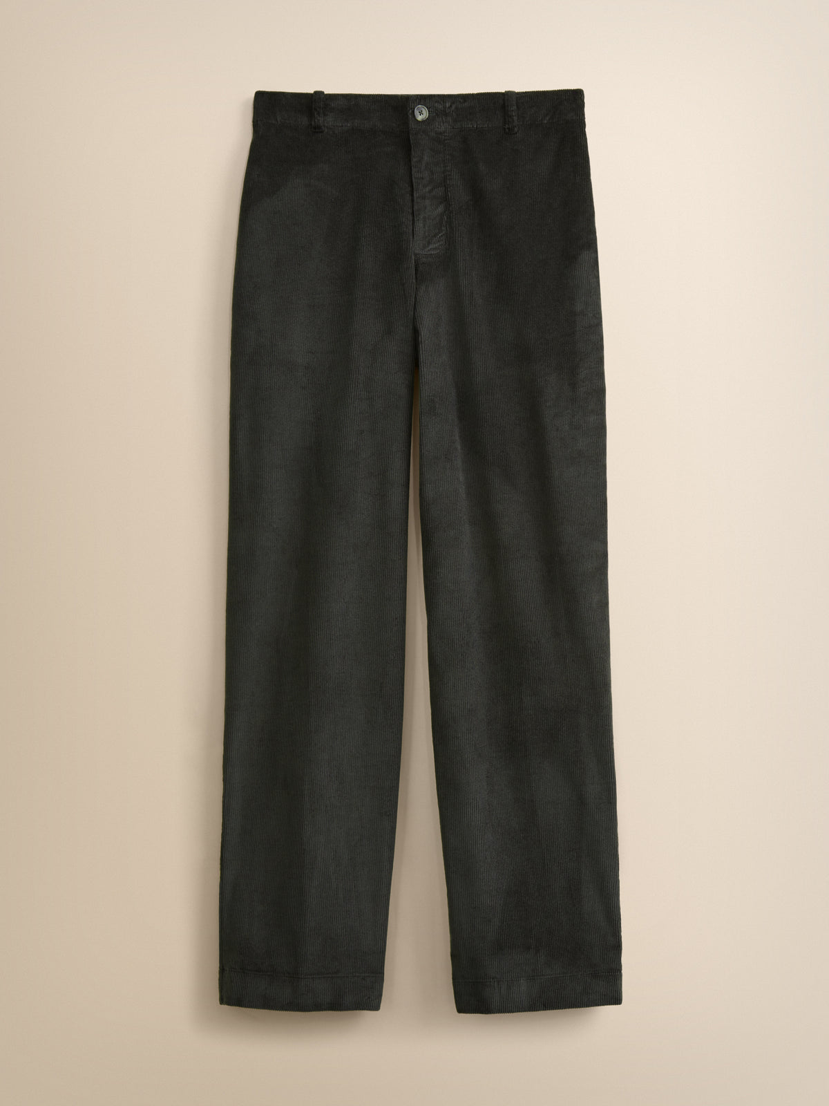 Claude Organic Cotton Corduroy Trousers Anthracite Grey