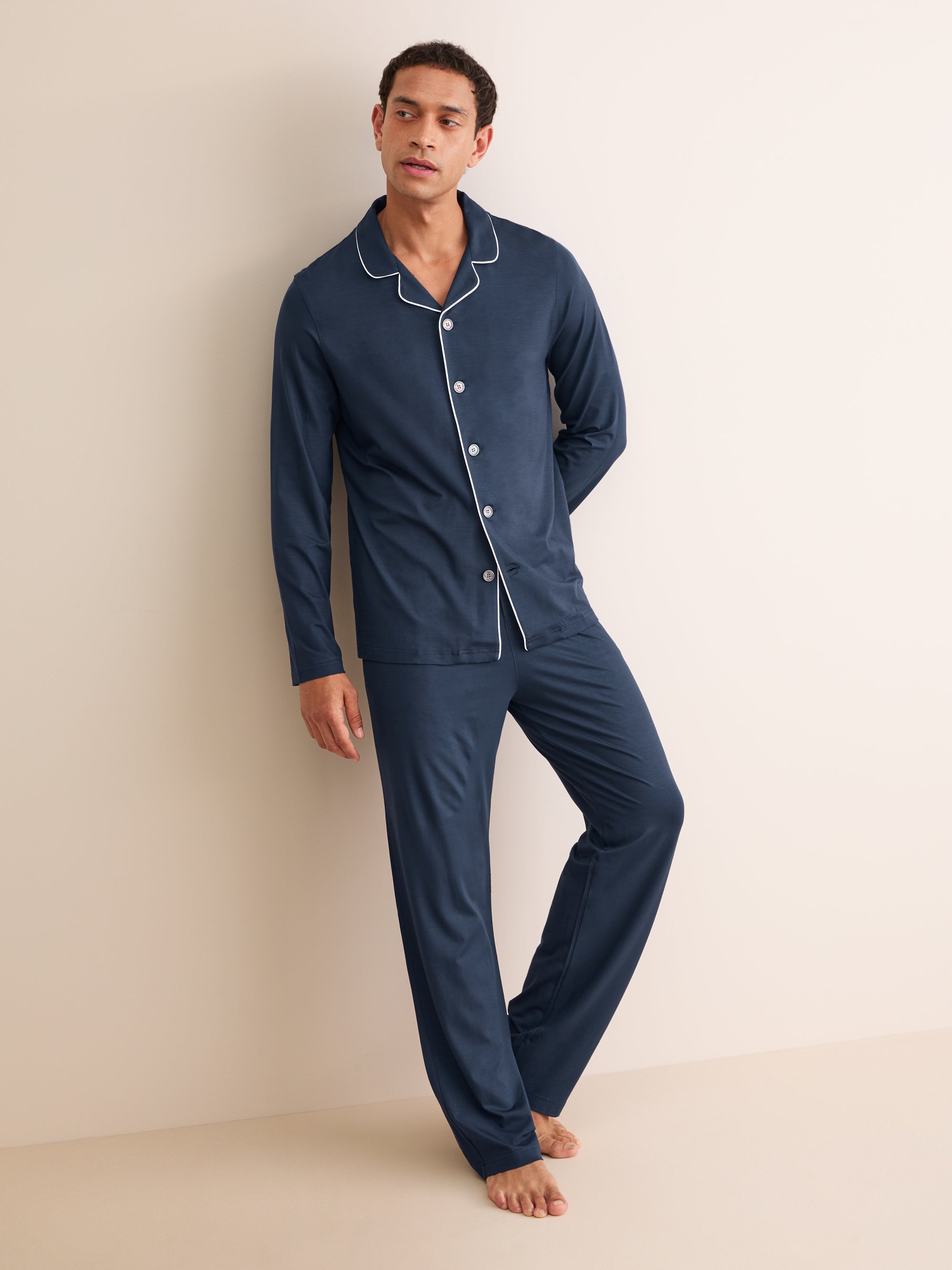 Men's Pyjamas Basel Micro Modal Stretch Navy