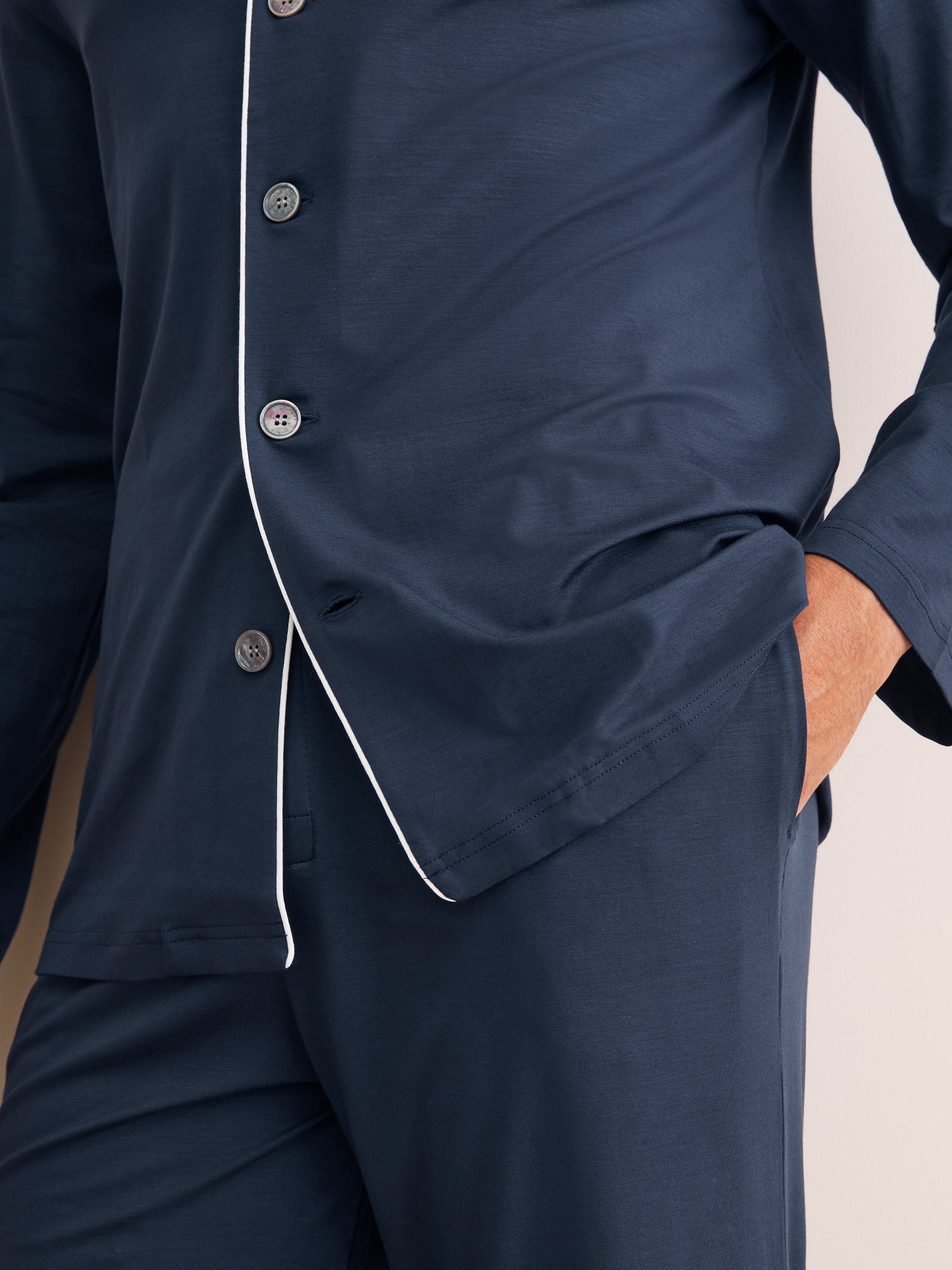 Men's Pyjamas Basel Micro Modal Stretch Navy