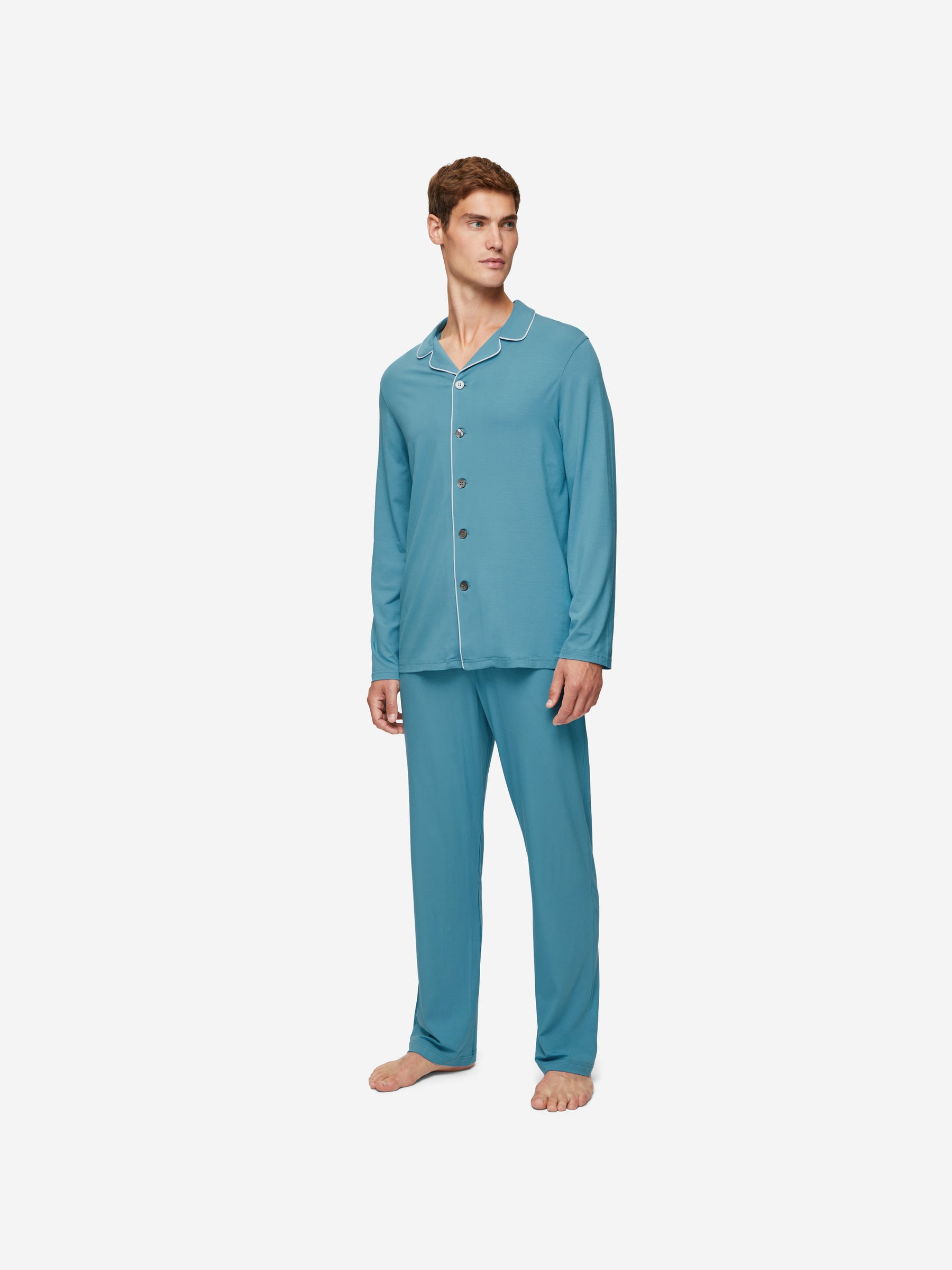 Men's Pyjamas Basel Micro Modal Stretch Harbour Blue