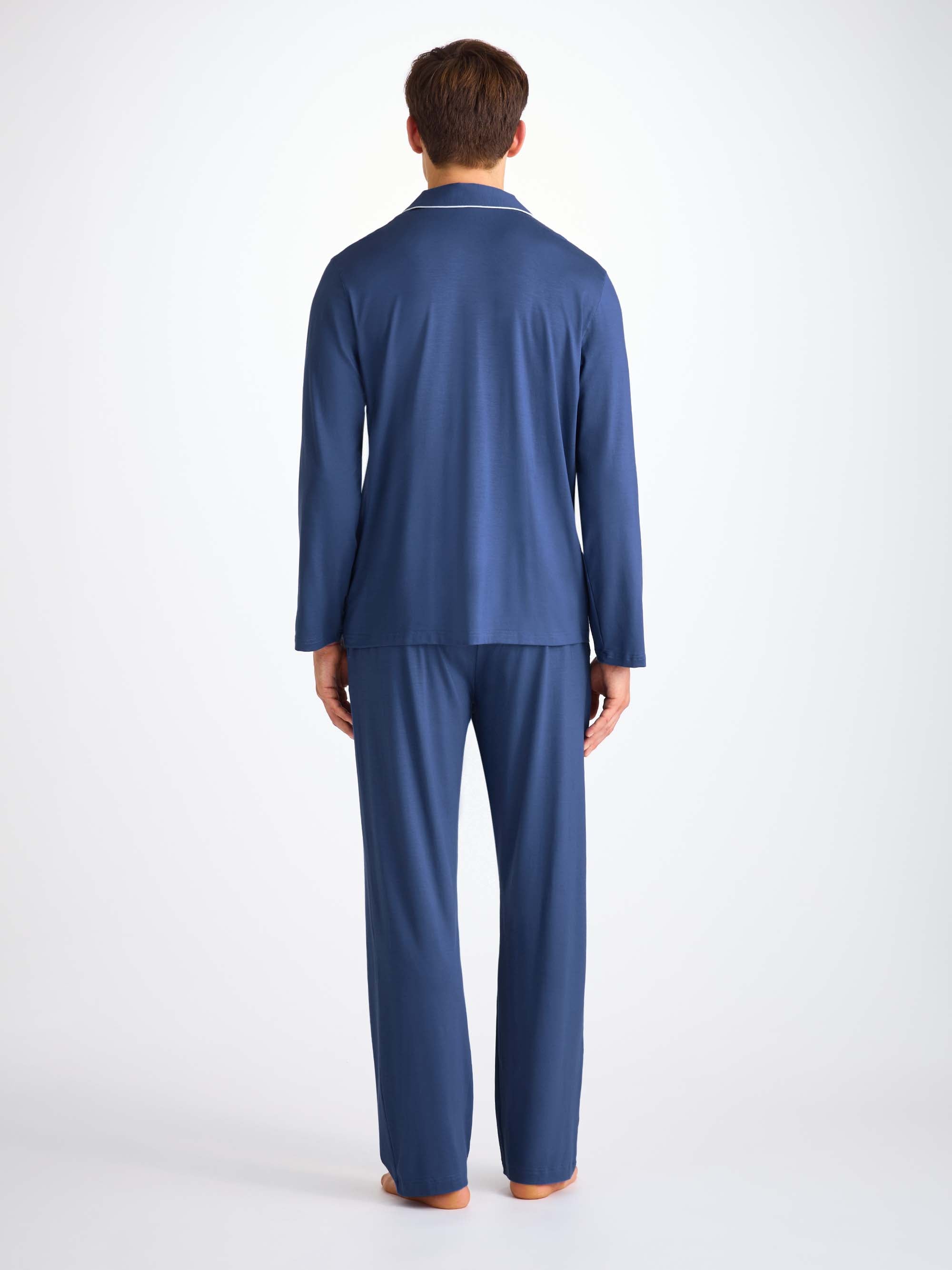 Men's Pyjamas Basel Micro Modal Stretch Sapphire