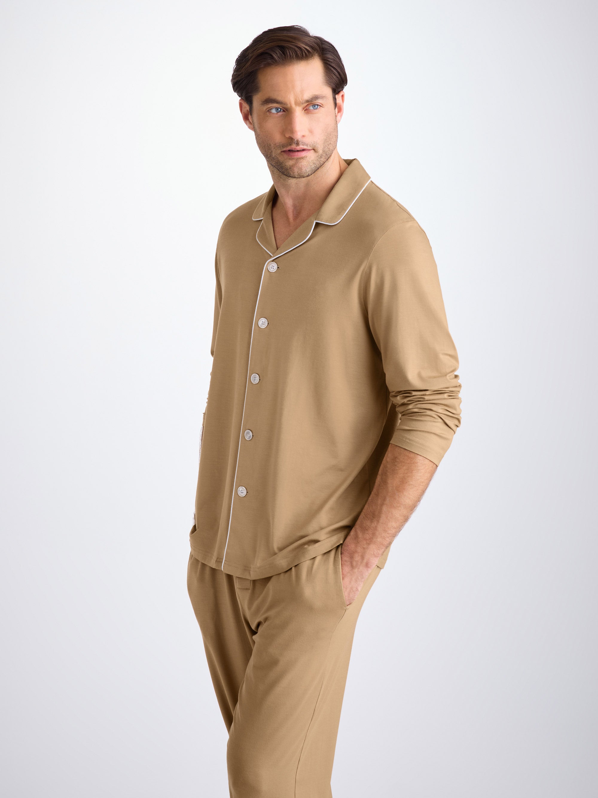 Men's Pajamas Basel Micro Modal Stretch Camel