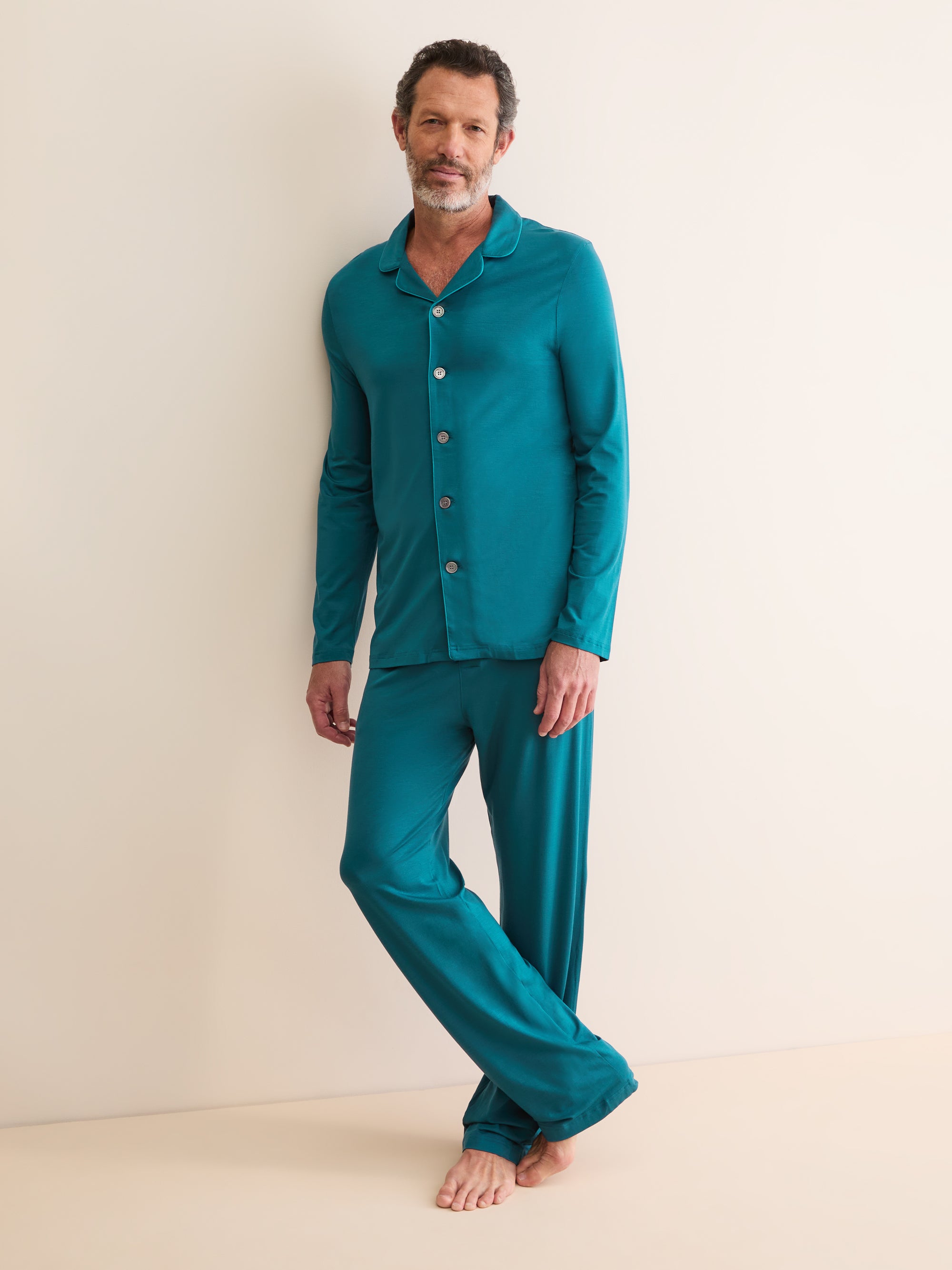 Men's Pyjamas Basel Micro Modal Stretch Teal