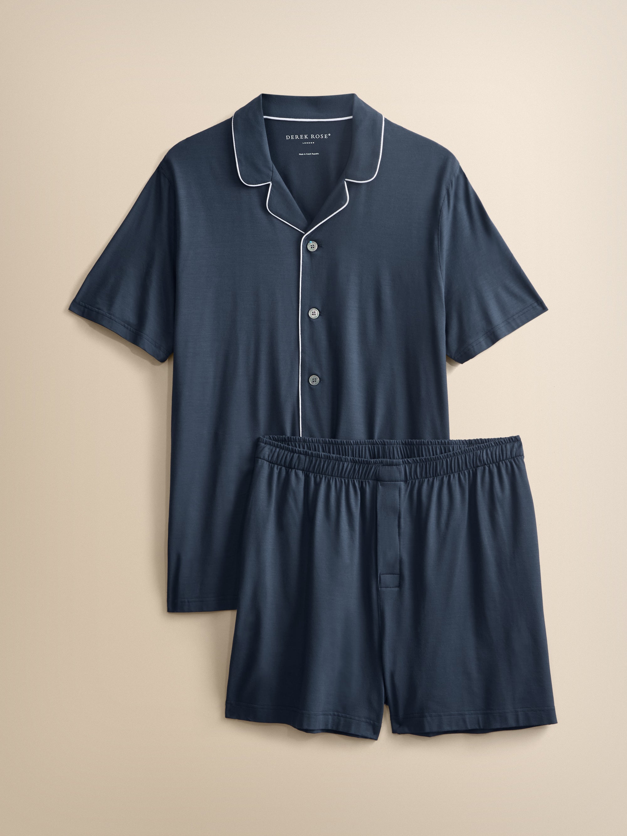 Basel Micro Modal Short Pyjamas Navy Blue