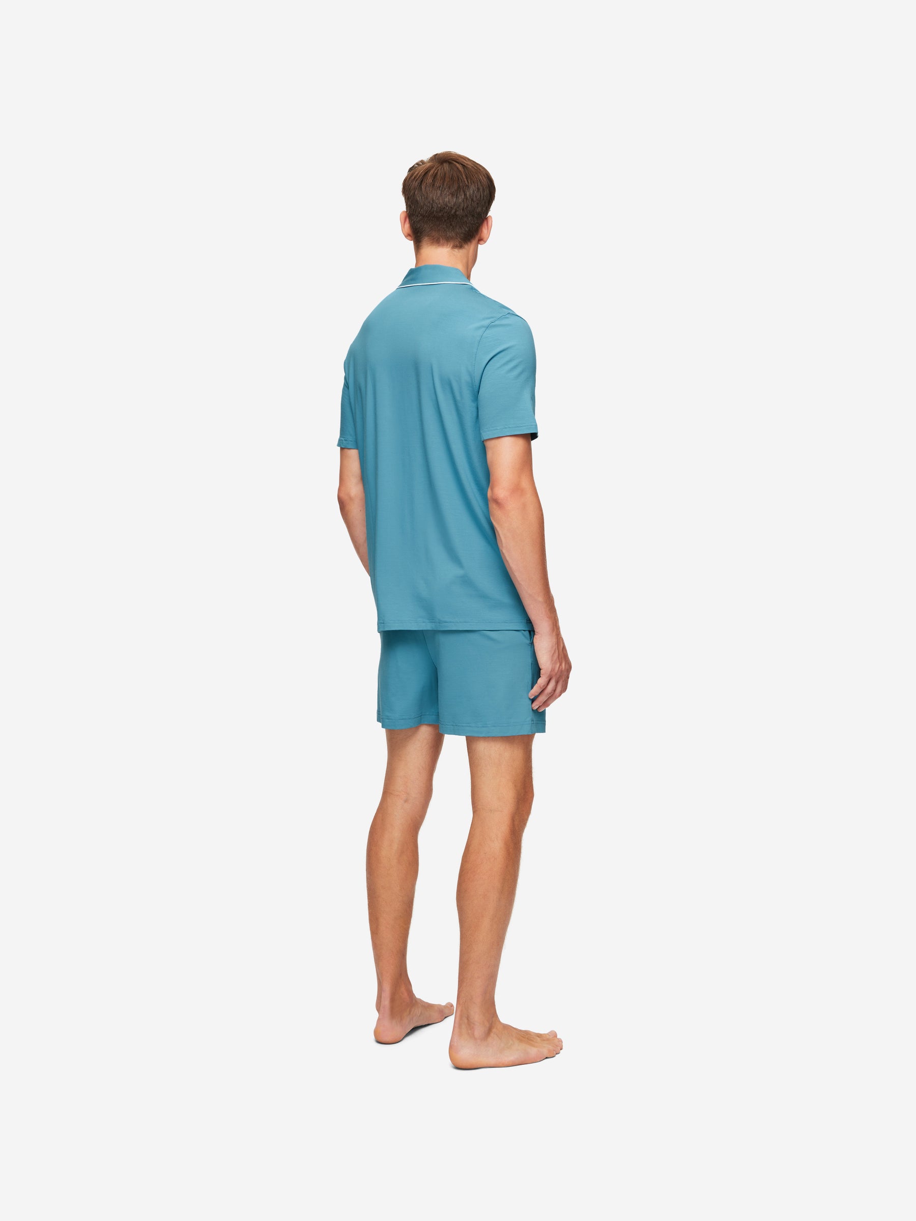 Men's Short Pyjamas Basel Micro Modal Stretch Harbour Blue