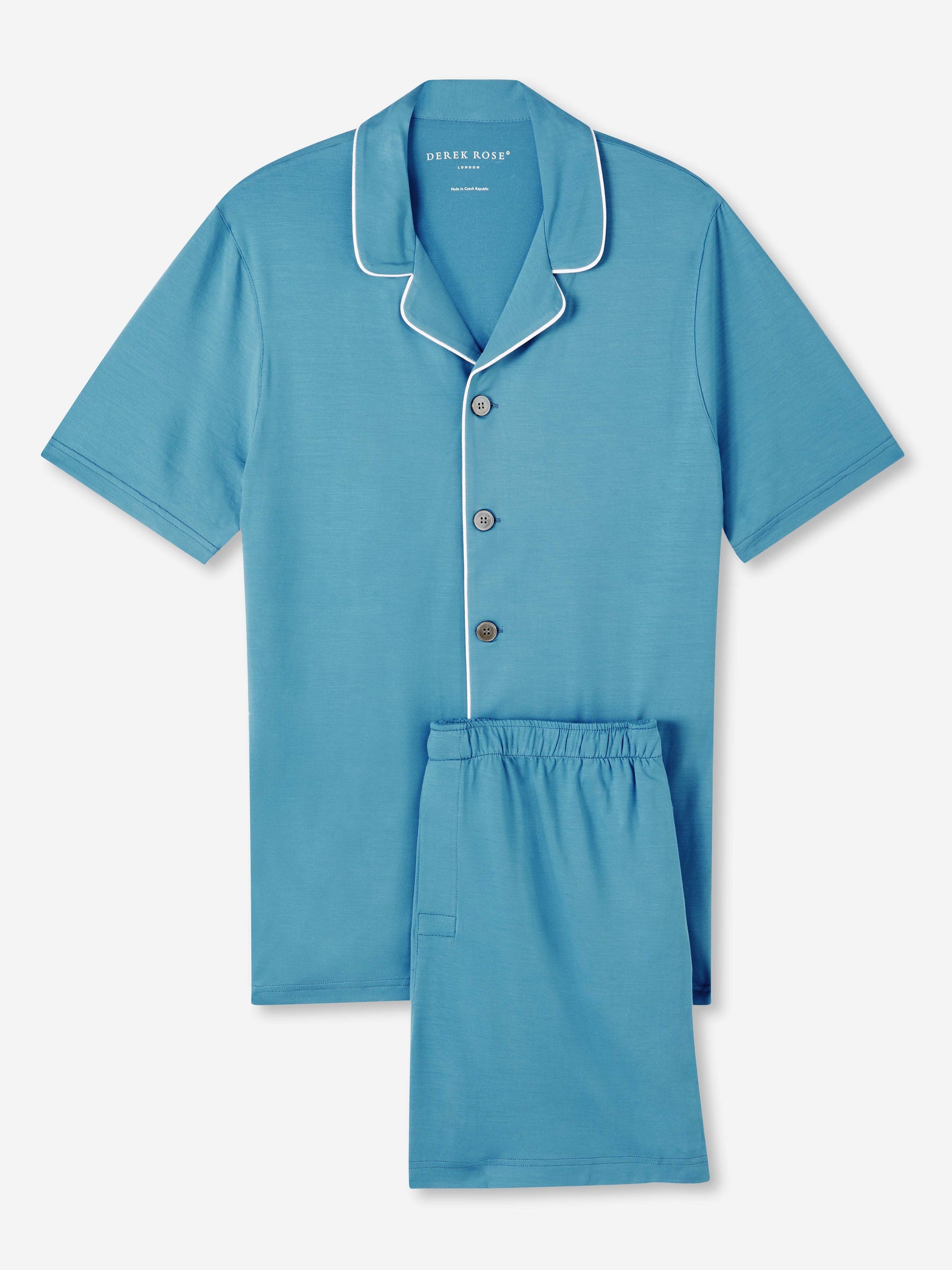 Men's Short Pyjamas Basel Micro Modal Stretch Harbour Blue