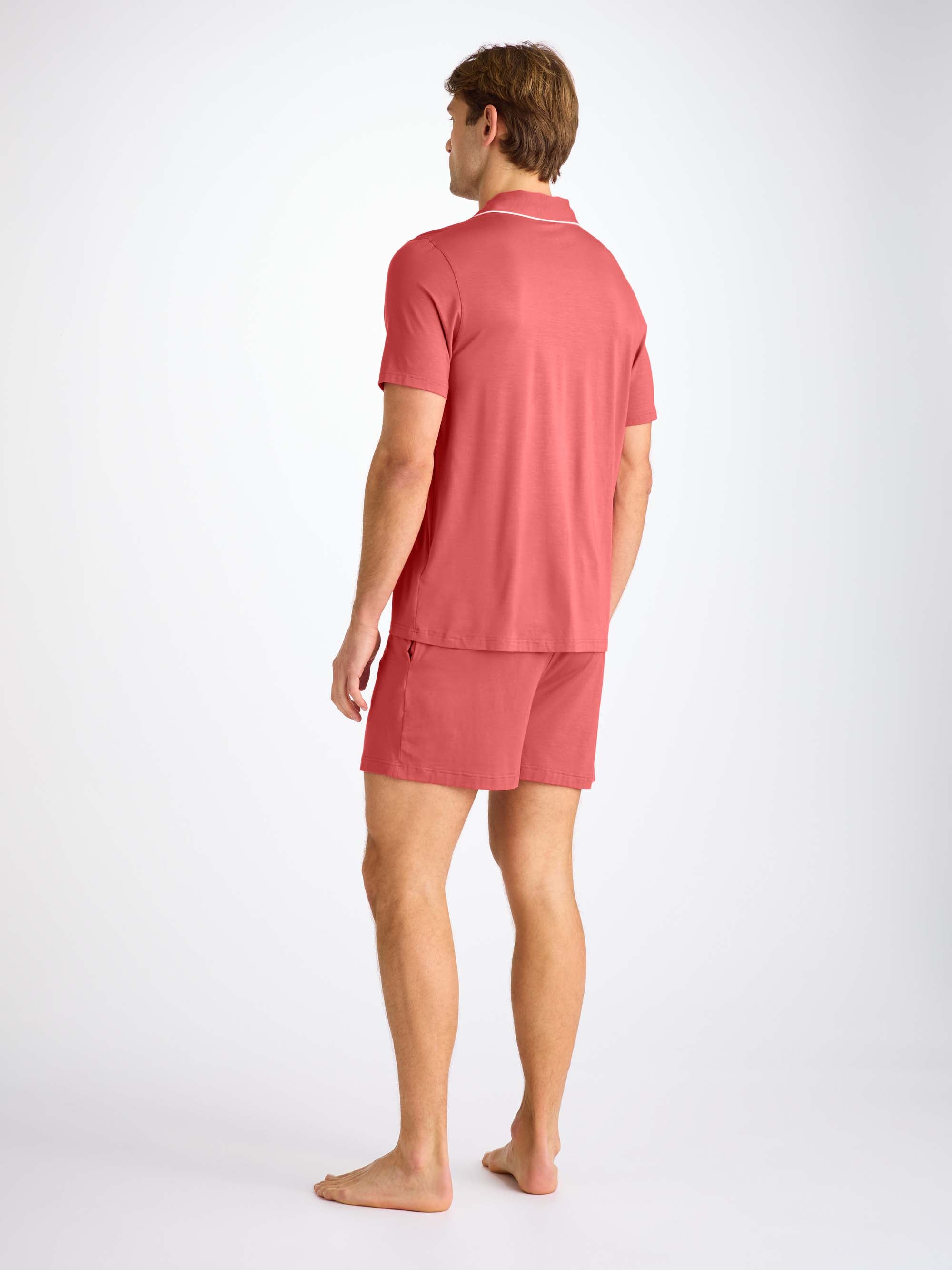 Men's Short Pyjamas Basel Micro Modal Stretch Apple Red