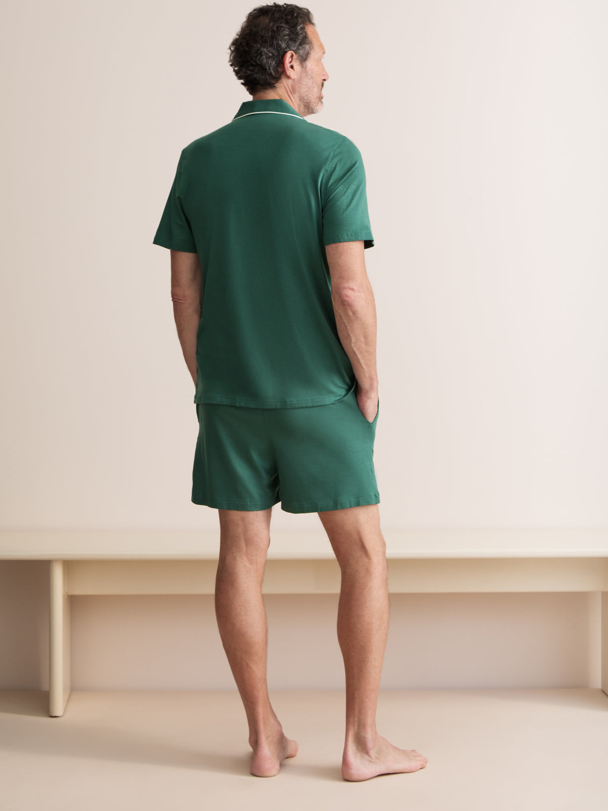 Basel Micro Modal Short Pyjamas Pine Green