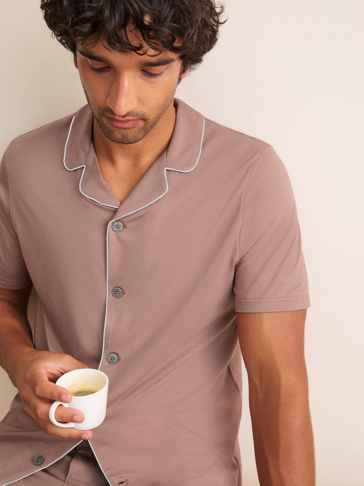 Basel Micro Modal Short Pyjamas Dusty Pink