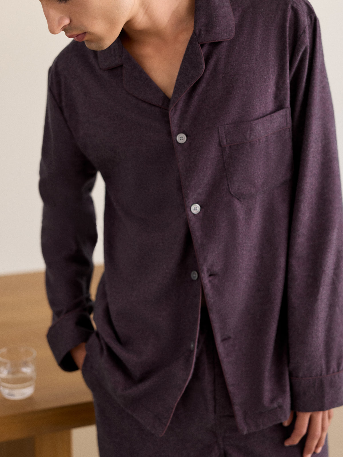 Arley Cotton Cashmere Pajamas Burgundy
