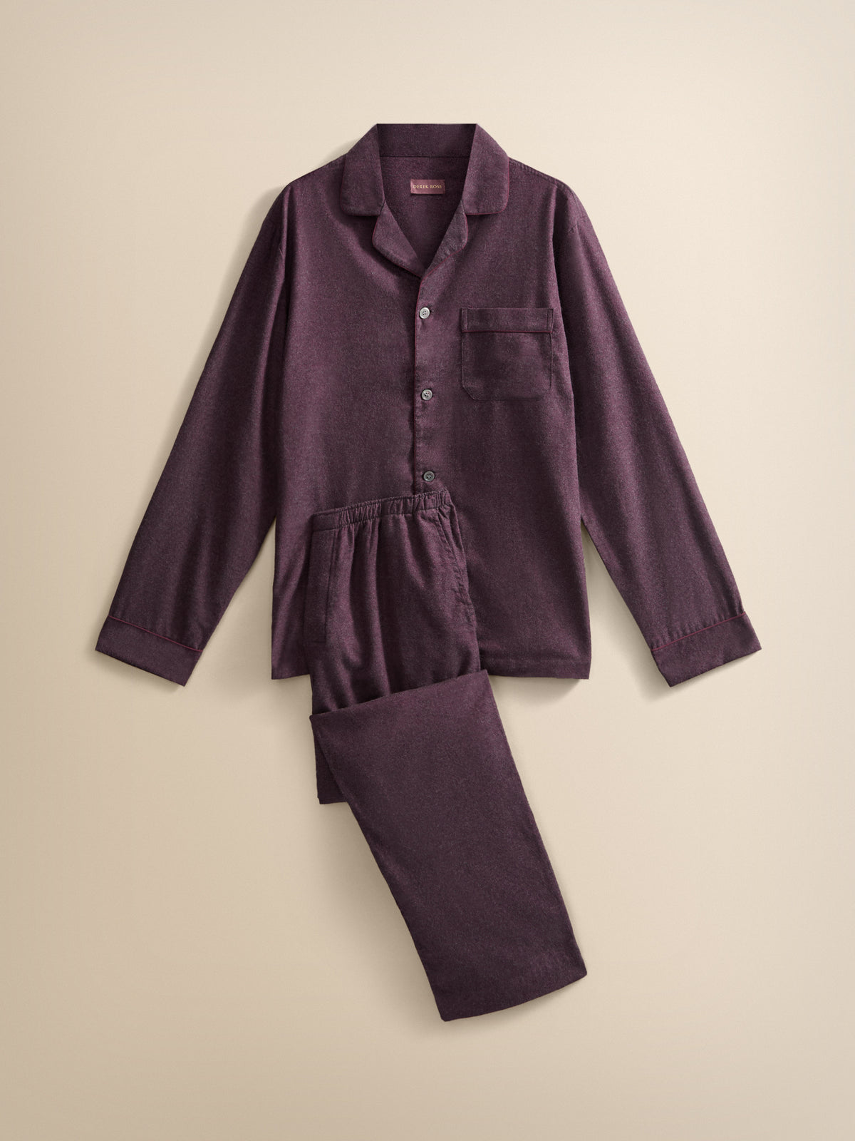 Arley Cotton Cashmere Pajamas Burgundy