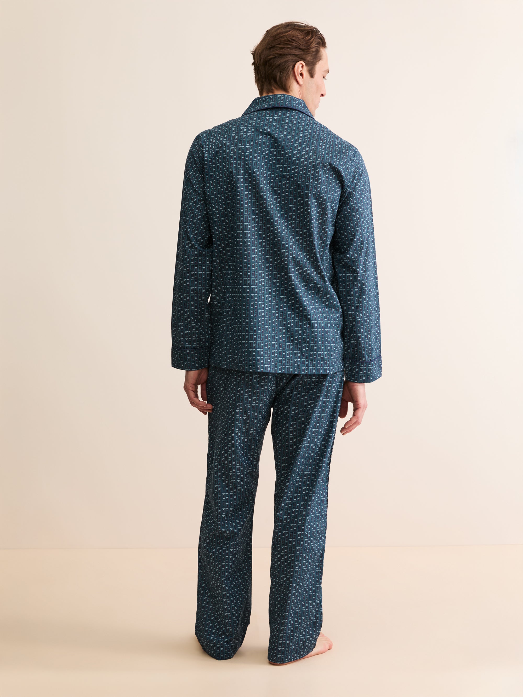 Men's Classic Fit Pyjamas DR Monogram Blue