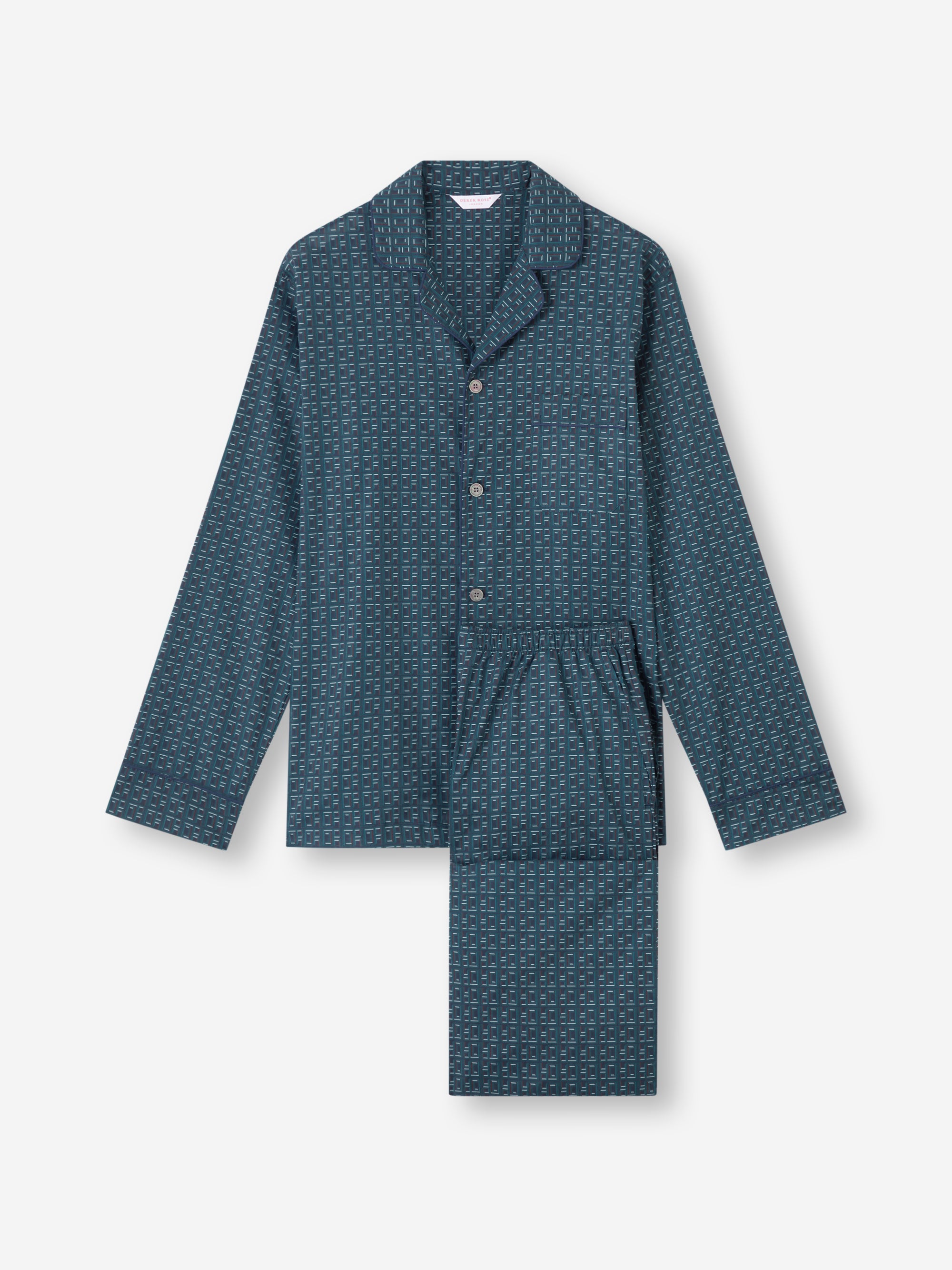 Men's Classic Fit Pyjamas DR Monogram Blue