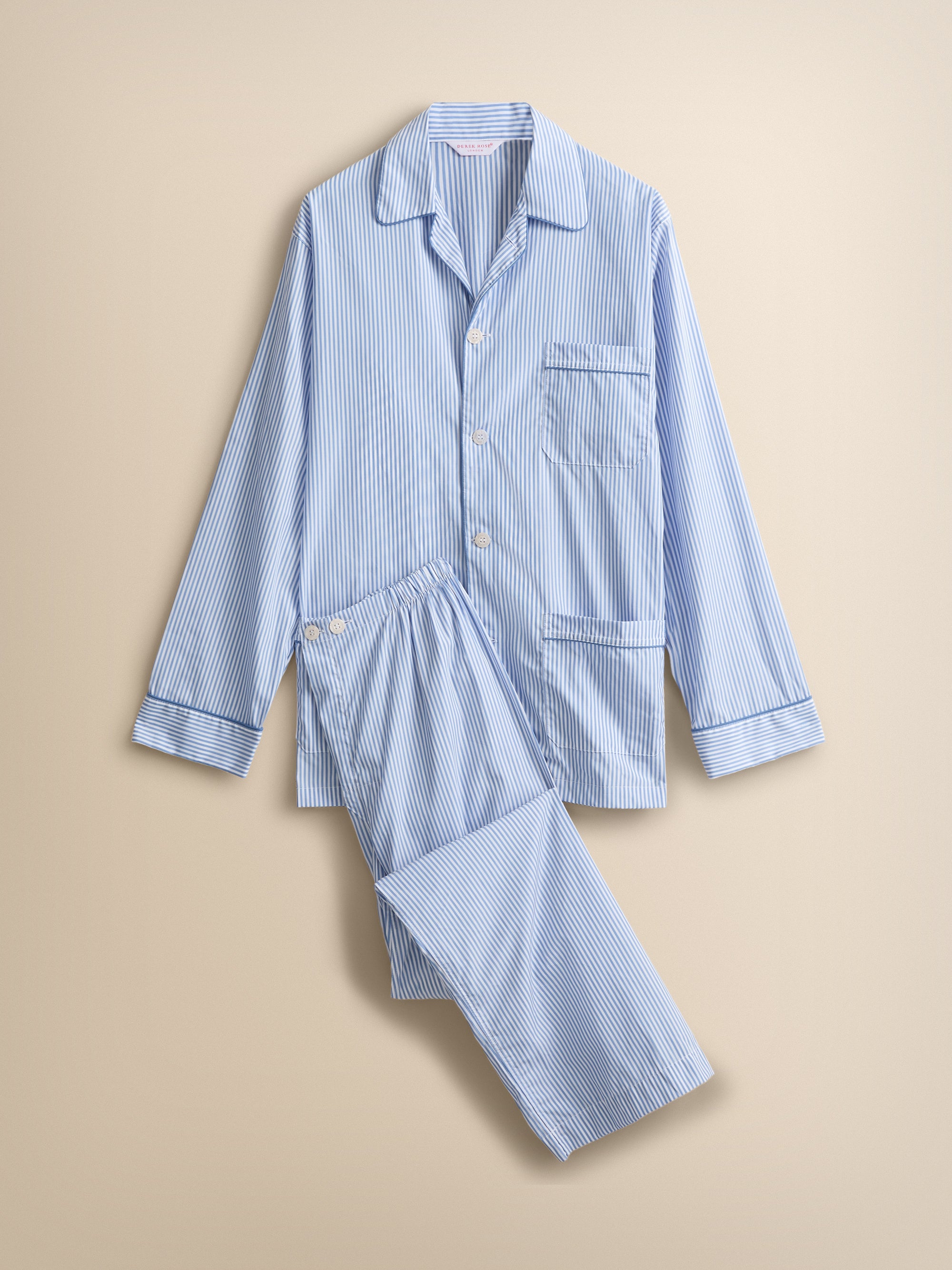Men's Classic Fit Pyjamas James Cotton Blue