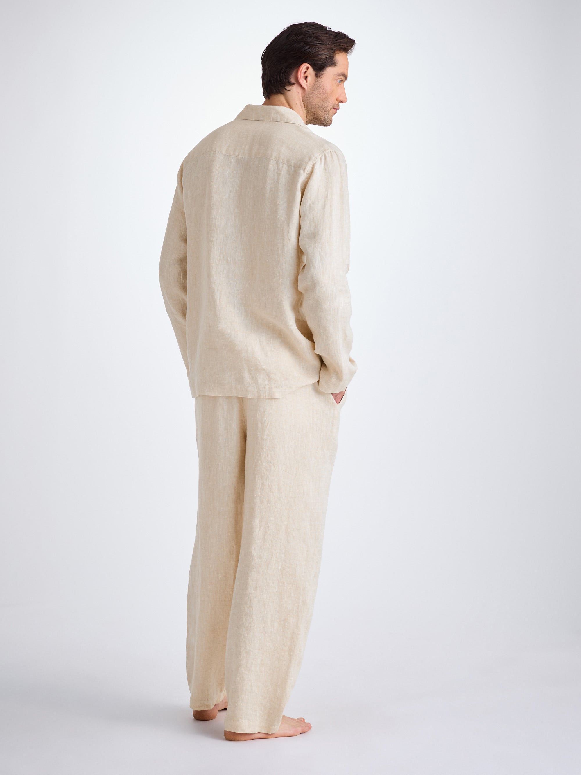 Men's Pyjamas Sicily Linen Sand