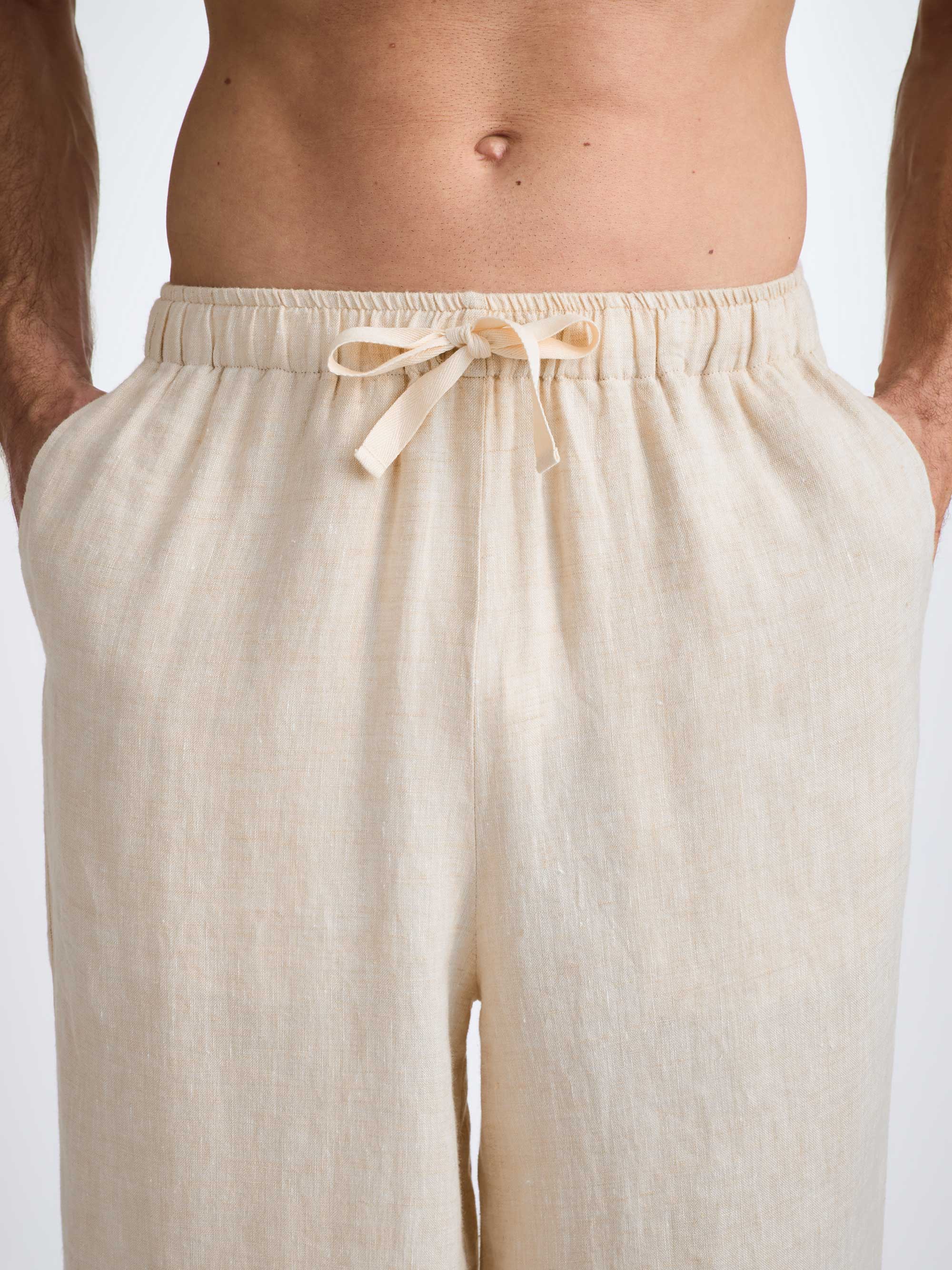 Men's Pyjamas Sicily Linen Sand