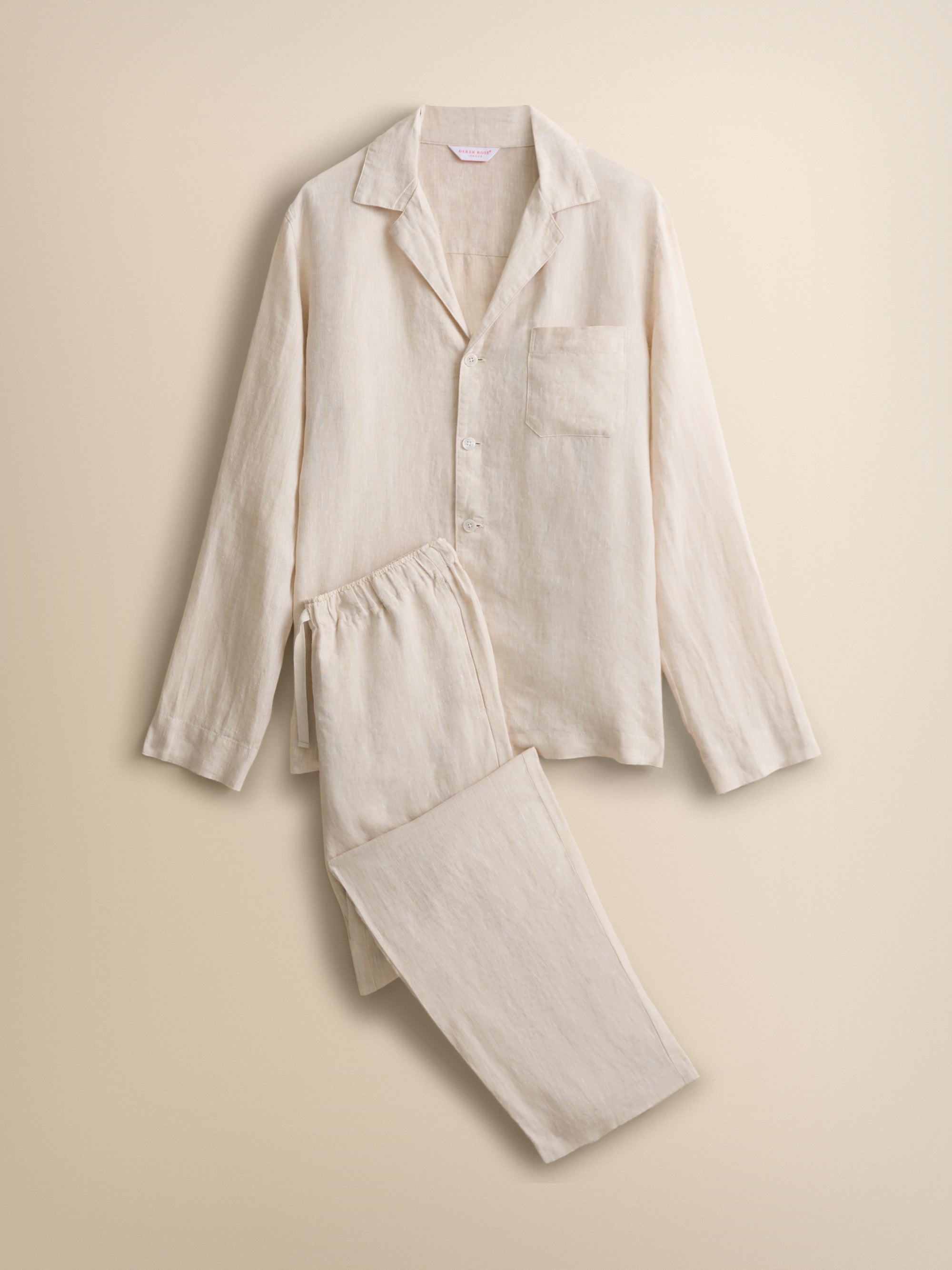 Sicily Linen Pyjamas Sand
