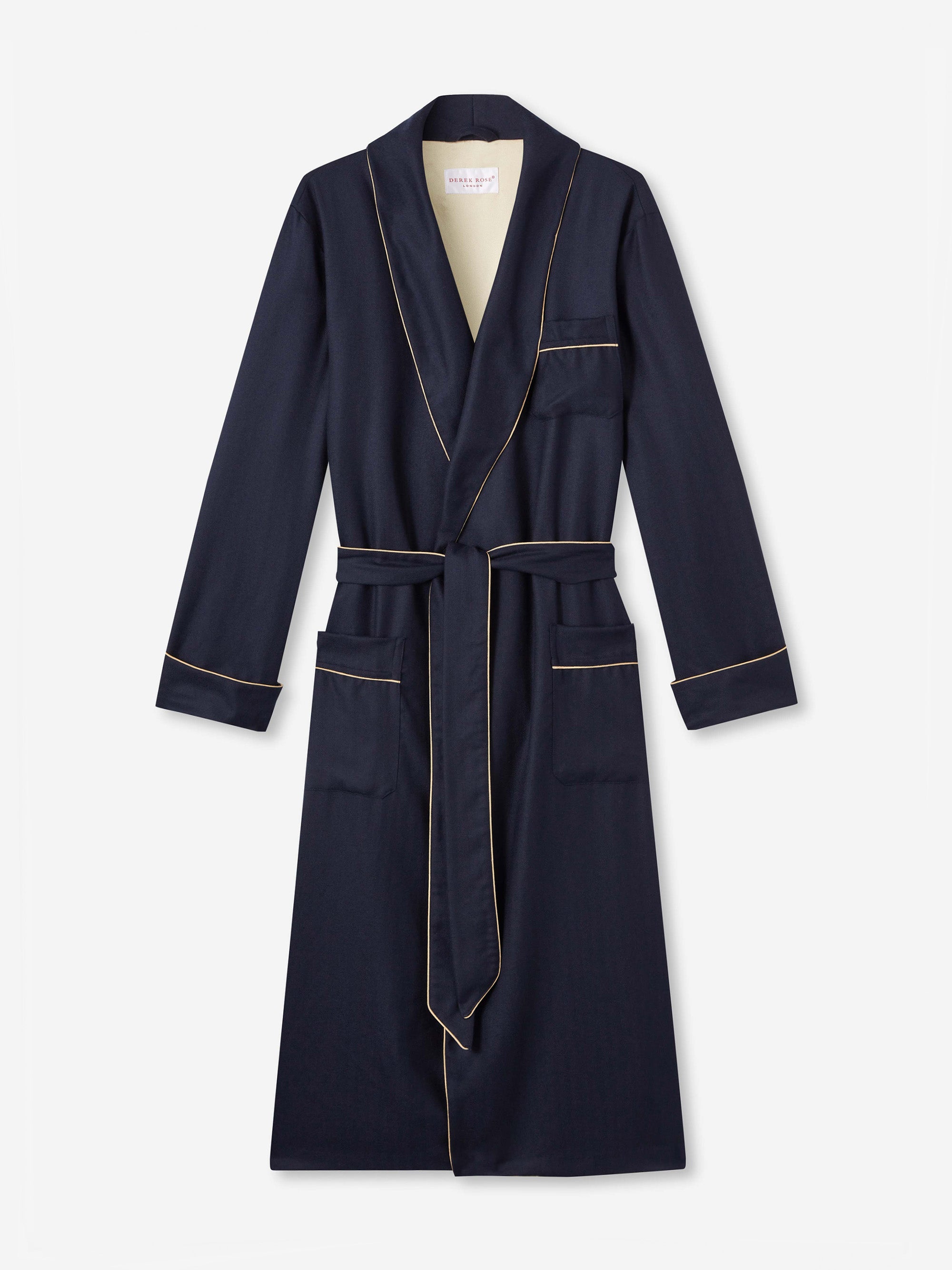 Men's Dressing Gown Duke Cashmere Navy