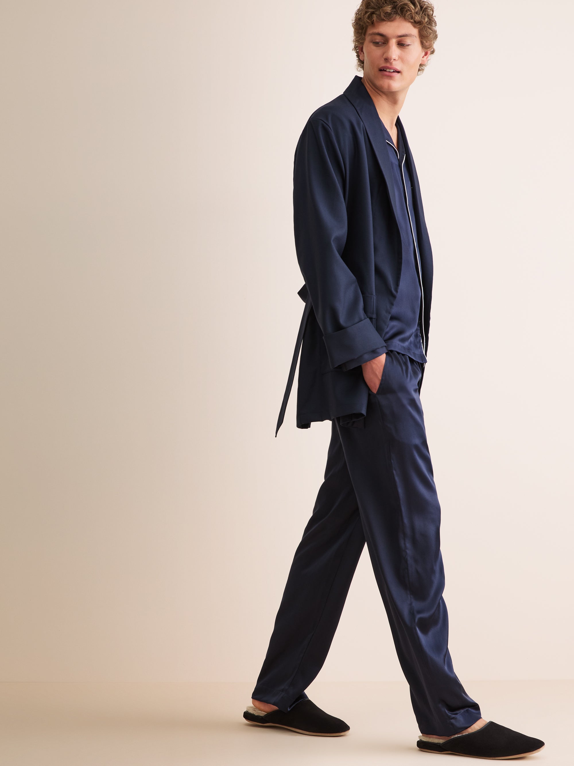 Men's Smoking Jacket Westminster 2 Wool Navy
