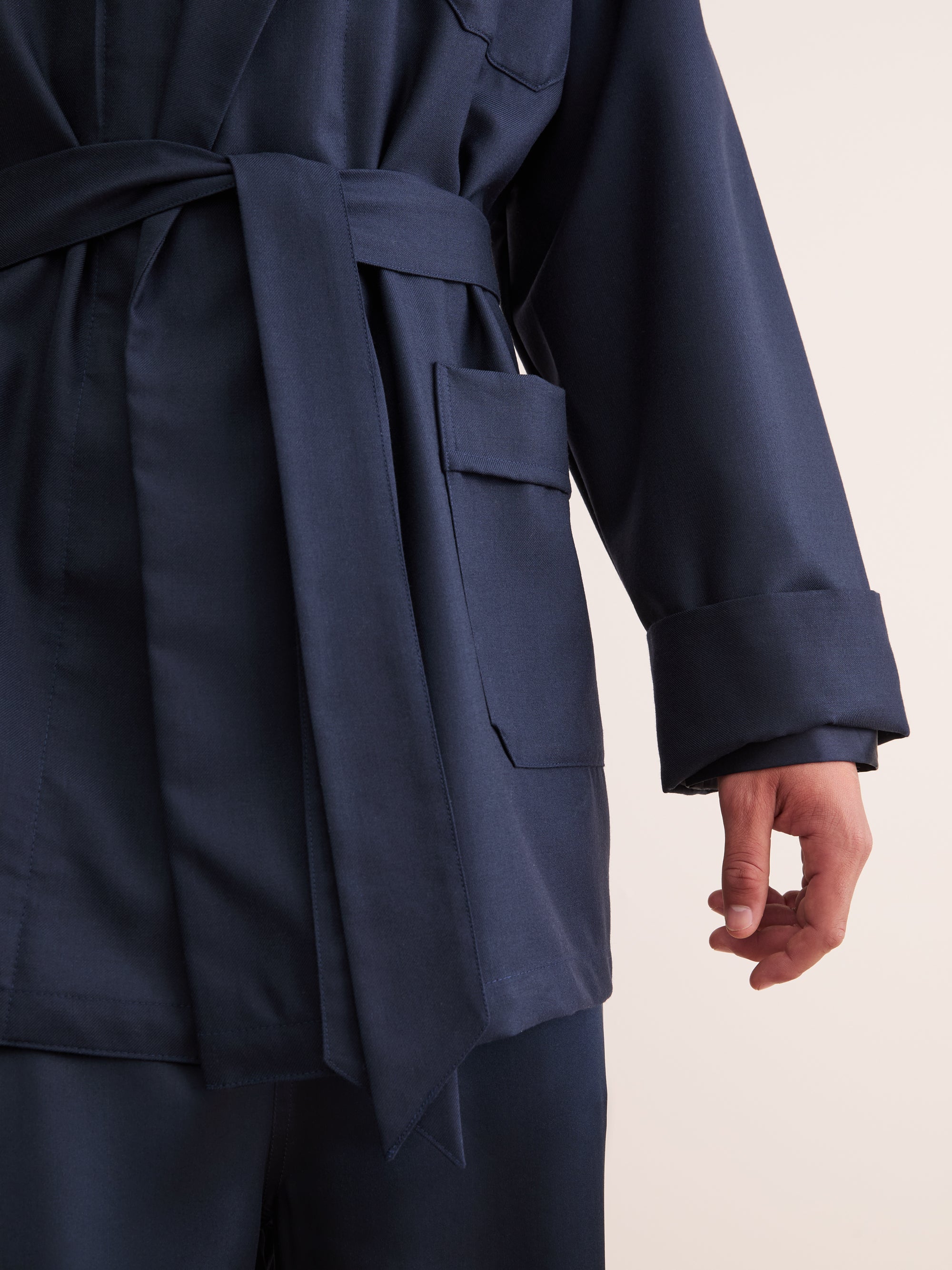 Men's Smoking Jacket Westminster 2 Wool Navy